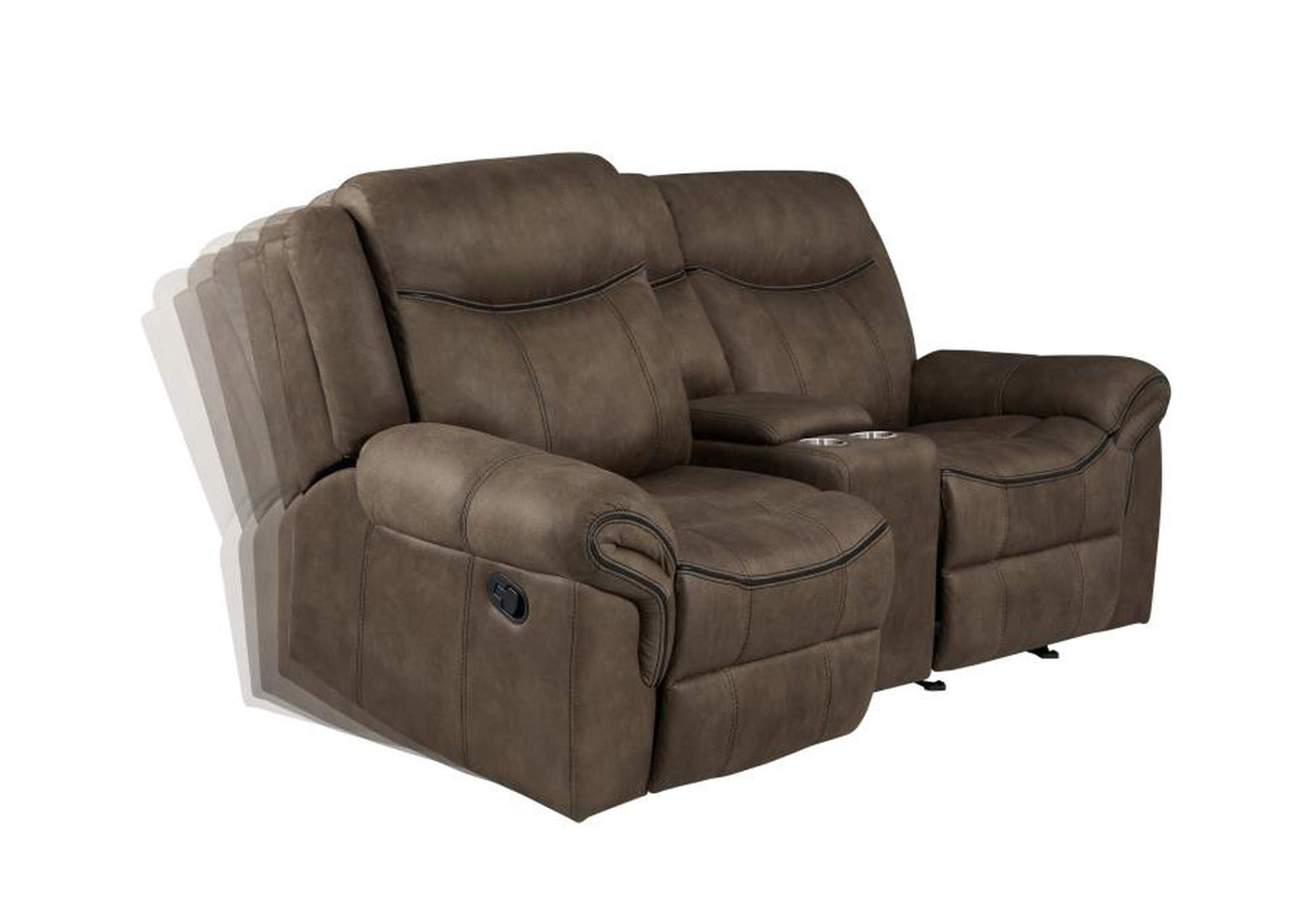 Sawyer Upholstered Tufted Living Room Set Macchiato Brown image 11