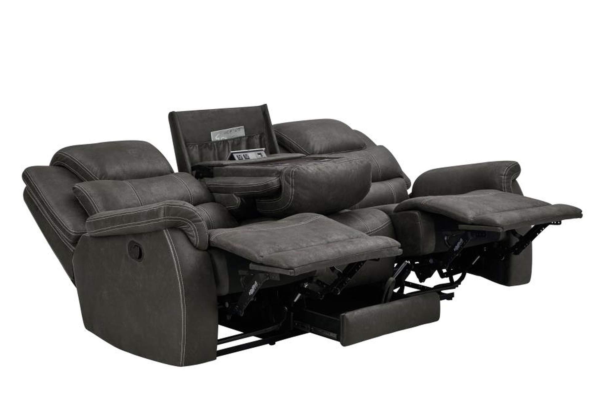 Wyatt 2-piece Upholstered Living Room Set Grey image 5