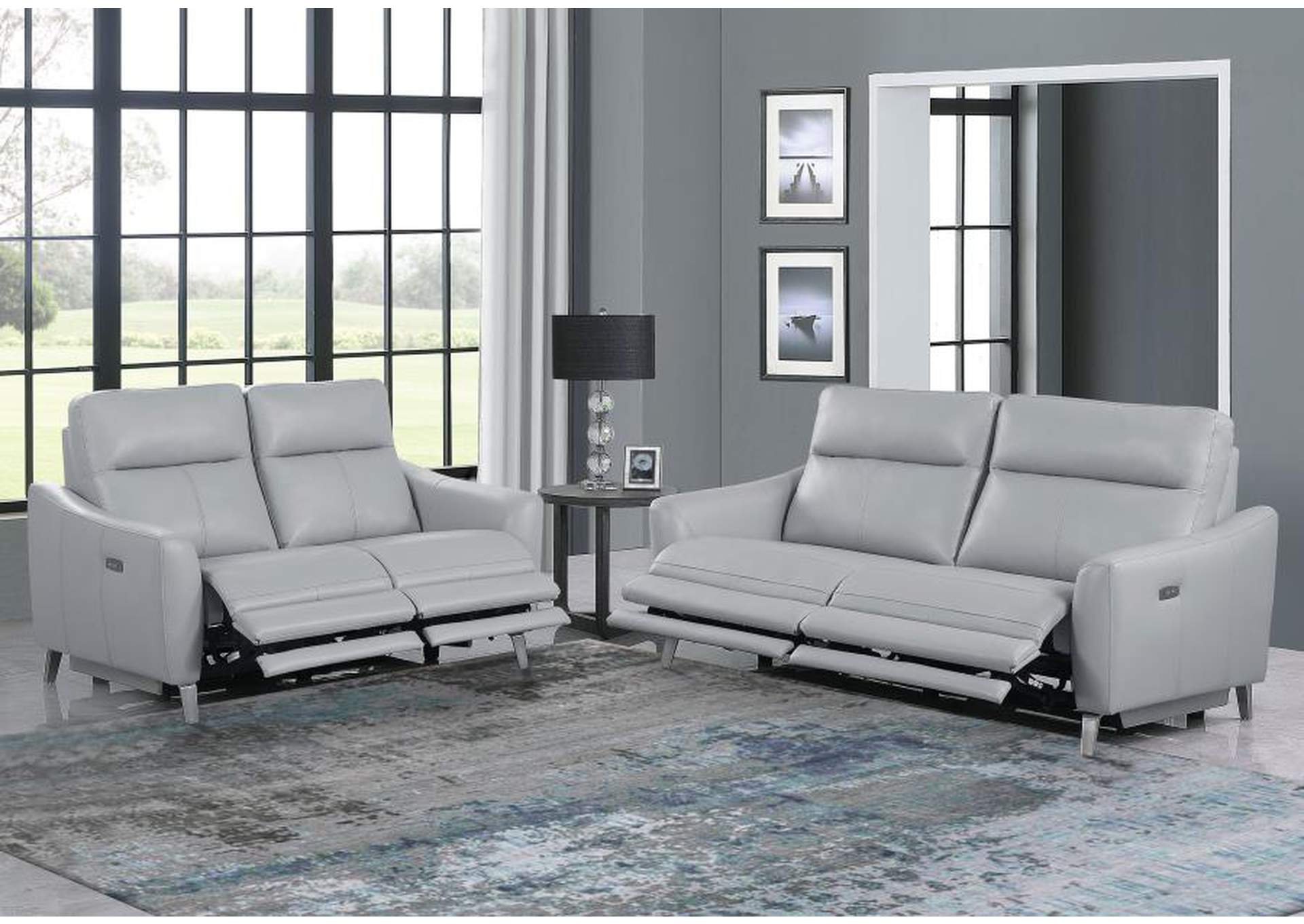 Derek Upholstered Power Living Room Set image 3