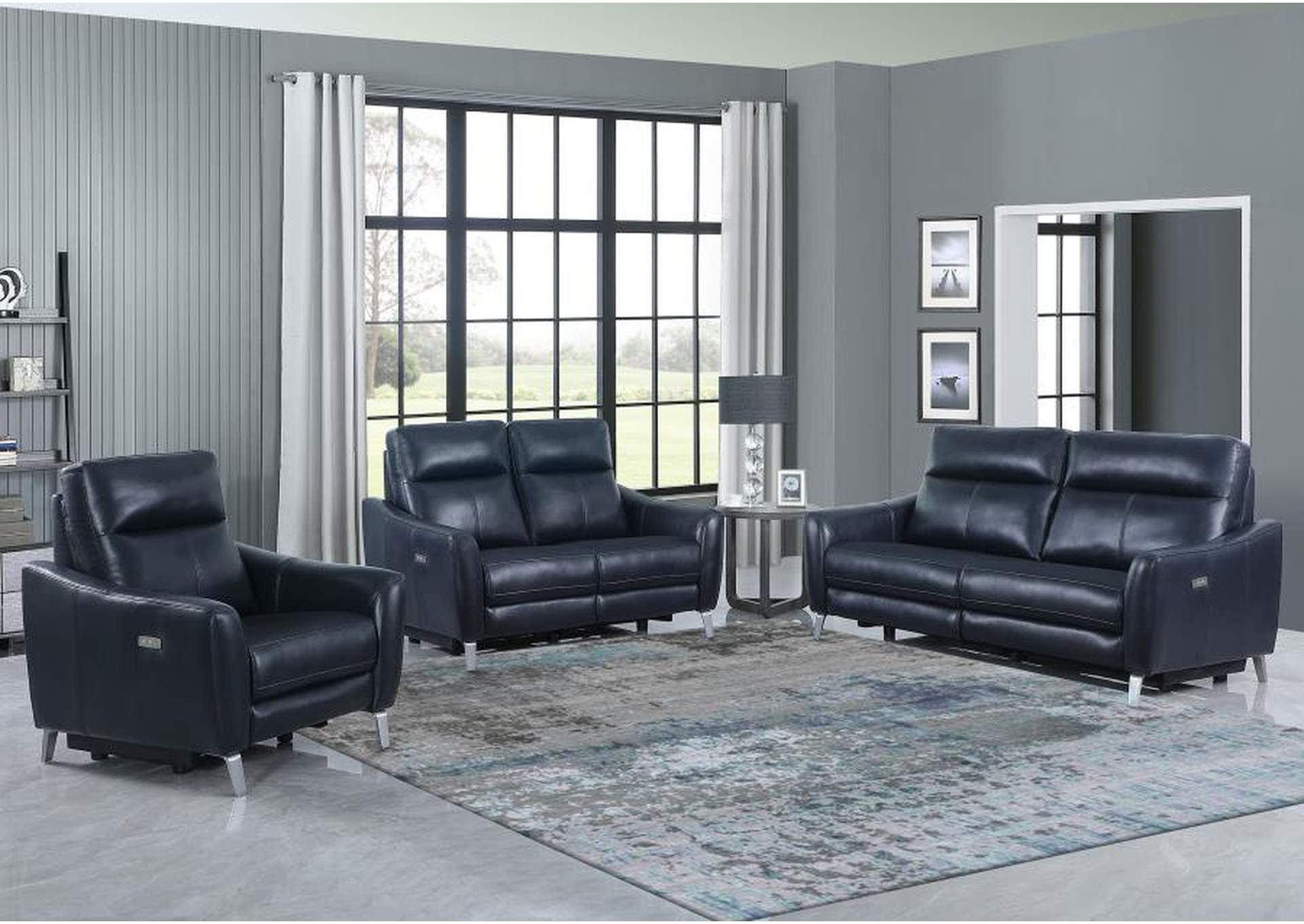 Derek Upholstered Power Living Room Set image 1