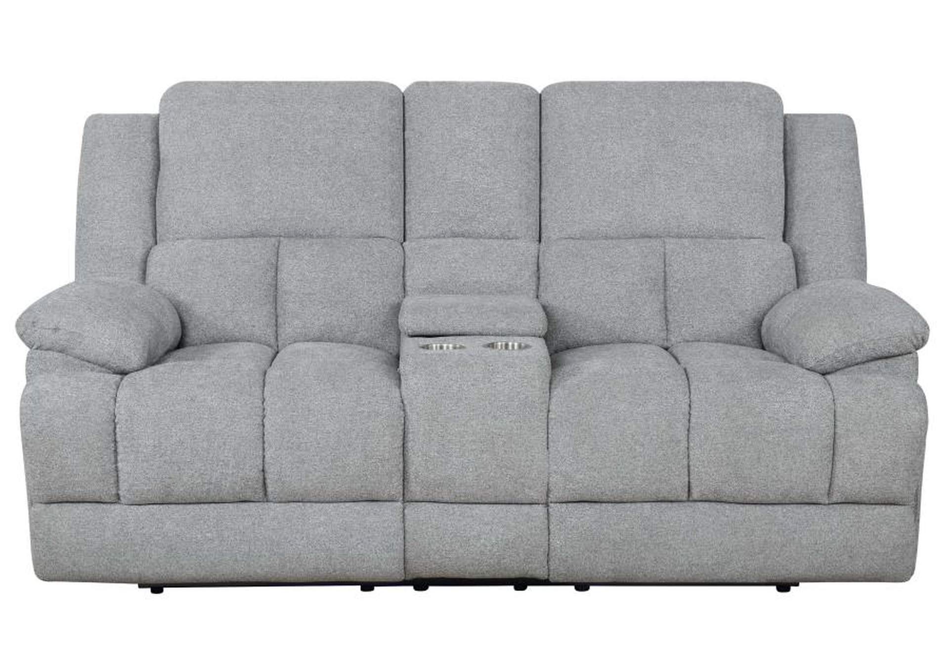 Waterbury 2-piece Pillow Top Arm Motion Living Room Set Grey image 13