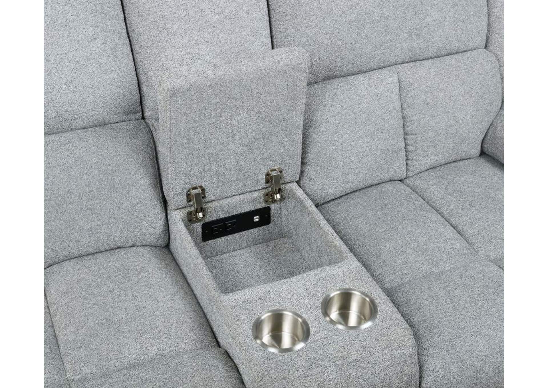 Waterbury 2-piece Pillow Top Arm Power Living Room Set Grey image 13