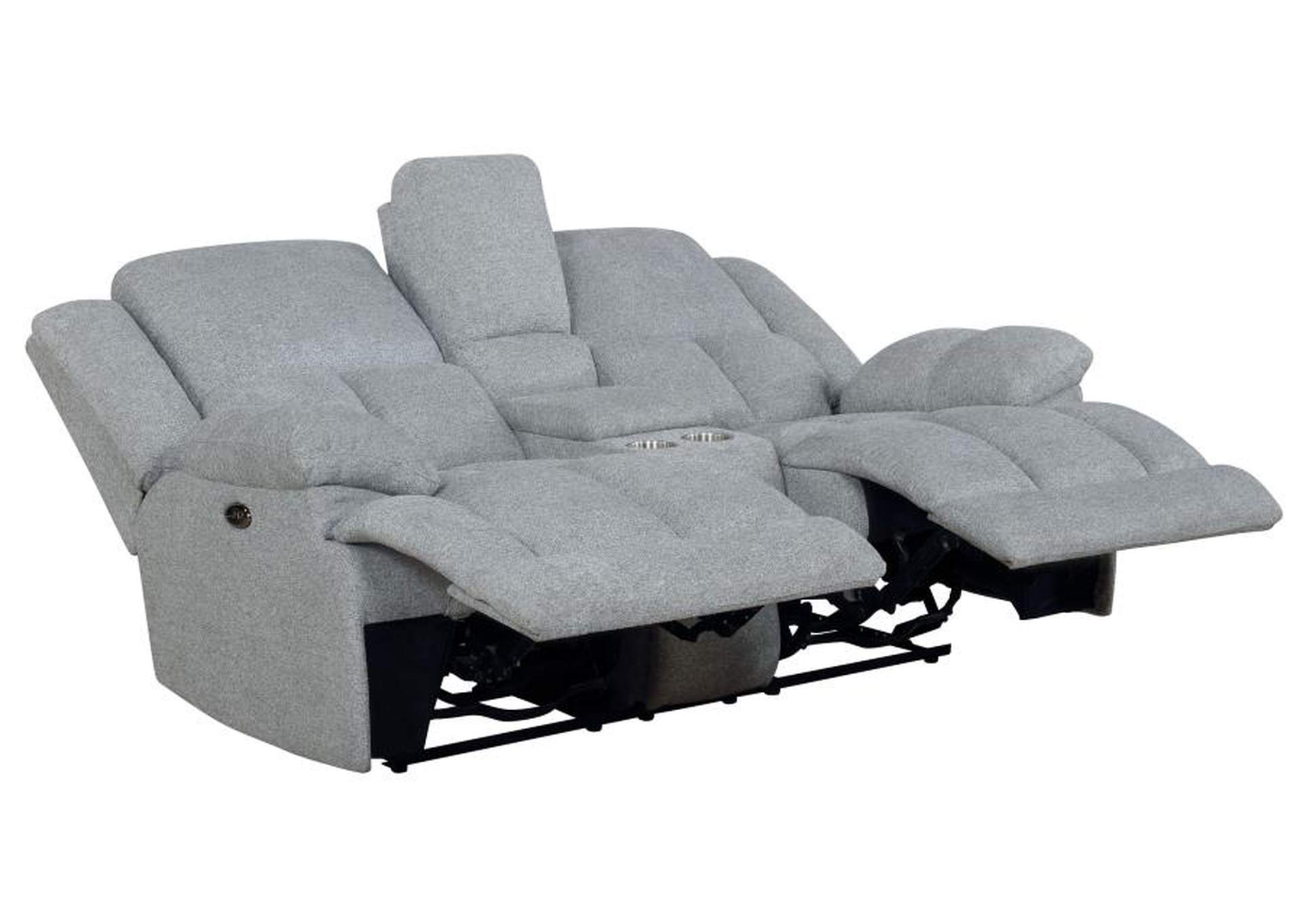 Waterbury 3-piece Pillow Top Arm Power Living Room Set Grey image 10