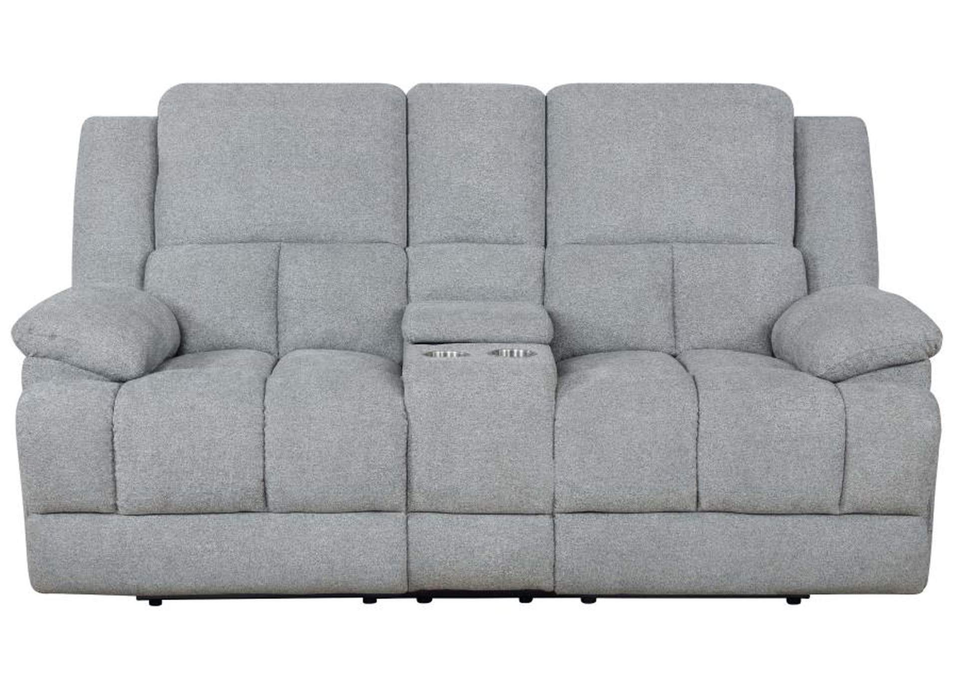 Waterbury 3-piece Pillow Top Arm Power Living Room Set Grey image 11