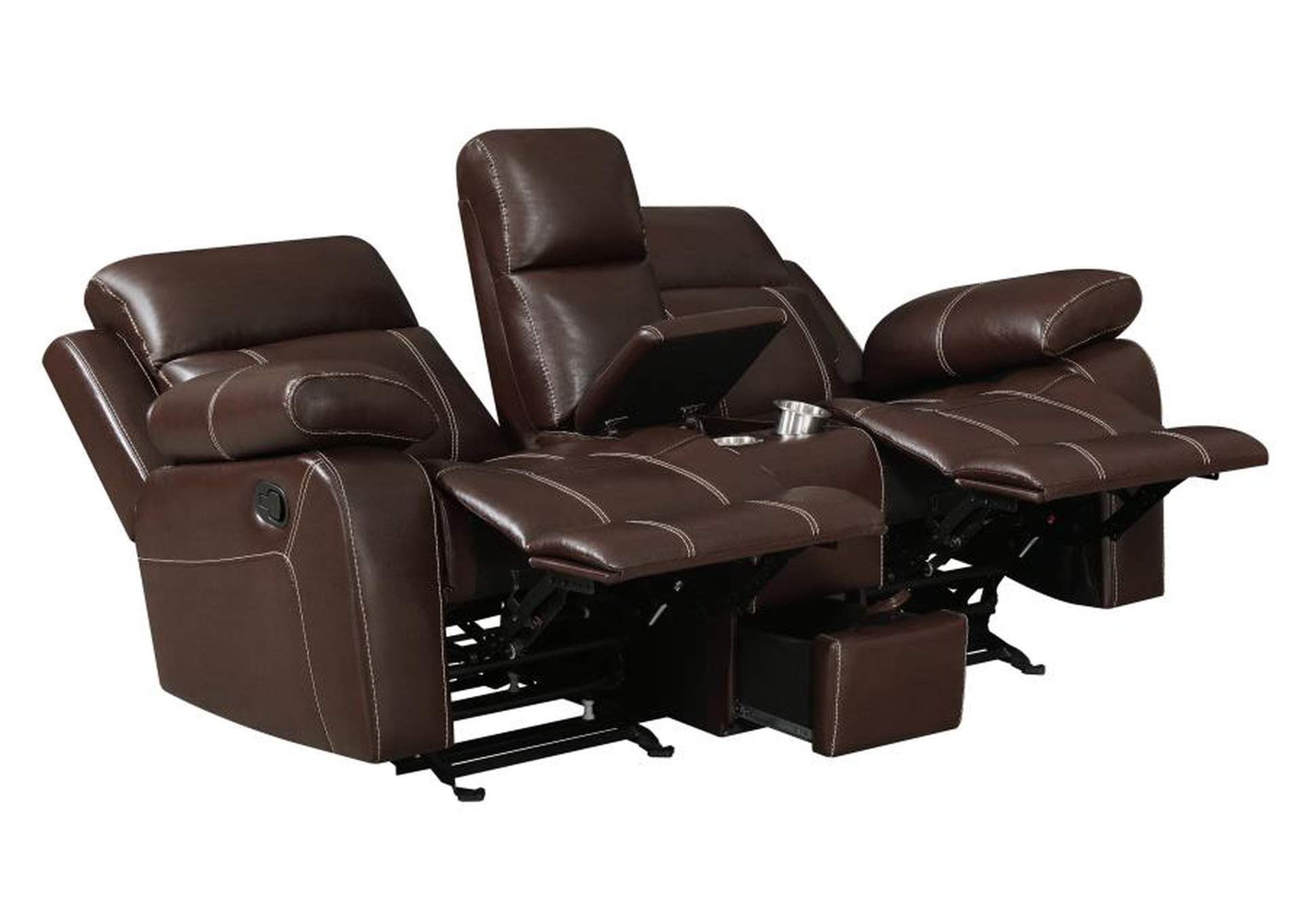 Myleene Upholstered Tufted Living Room Set Chestnut image 12