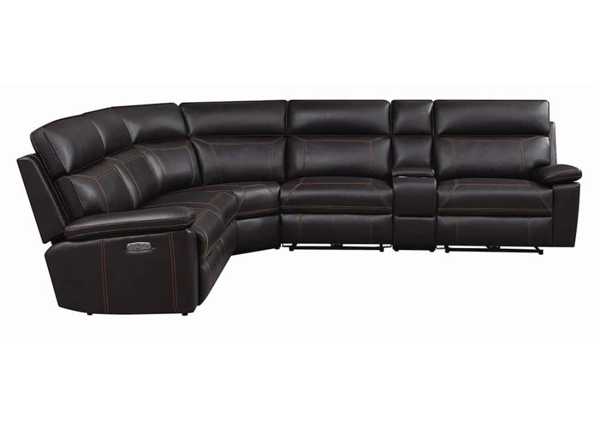 Albany 6-piece Power^2 Sectional Brown image 9