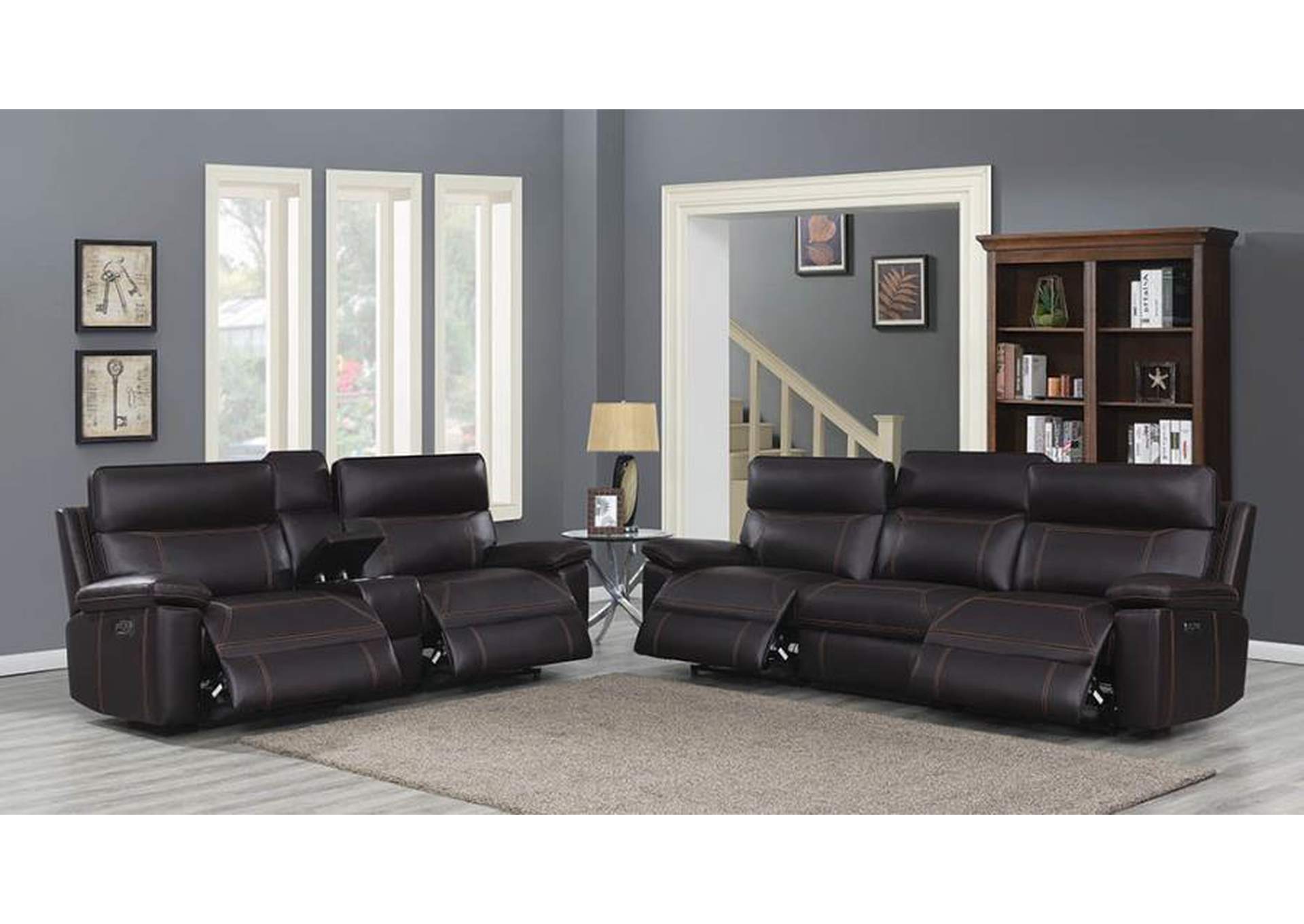 Albany Upholstered Power Reclining Seat and Power Headrest Sofa image 5