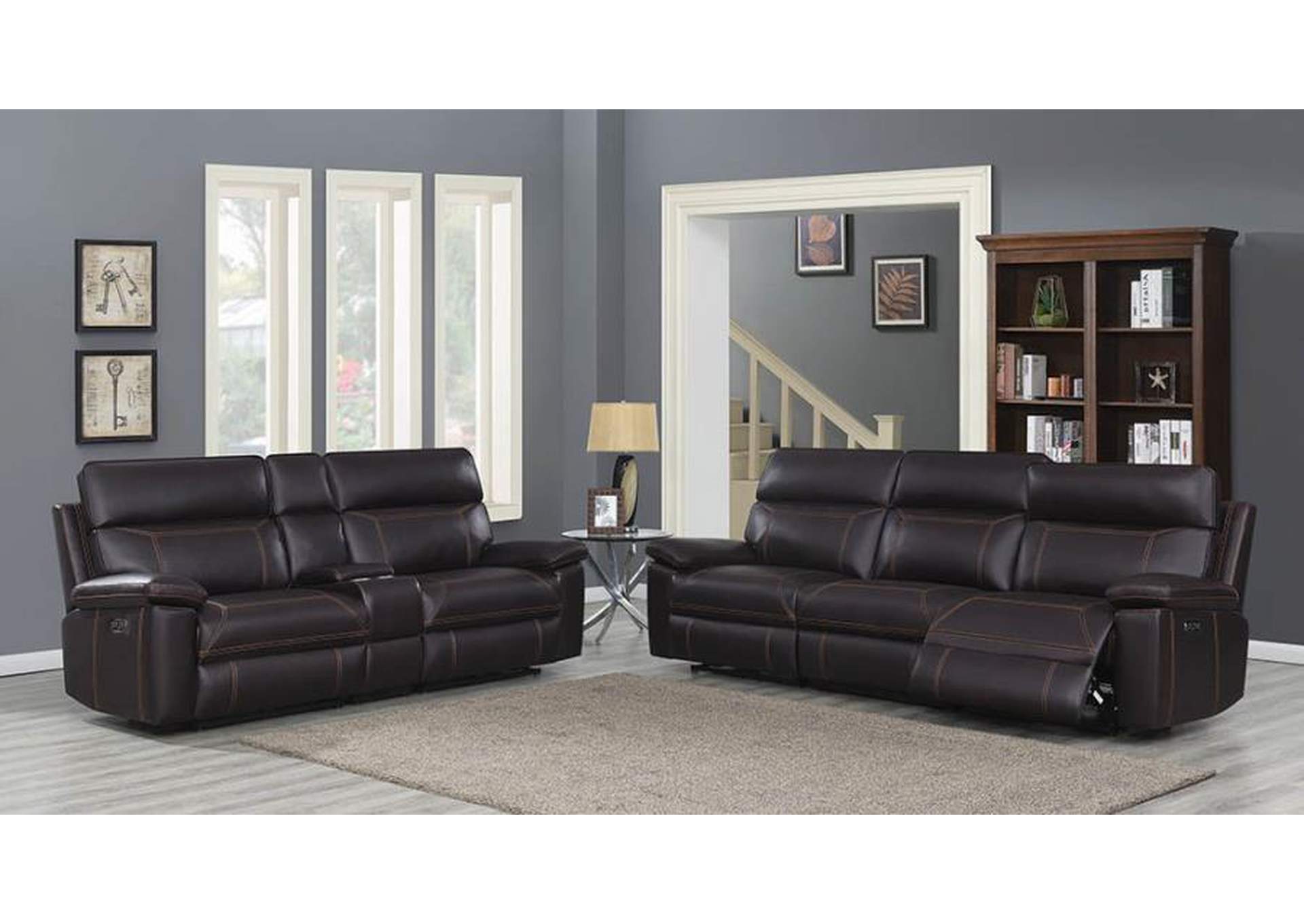 Albany Upholstered Power Reclining Seat and Power Headrest Sofa image 4