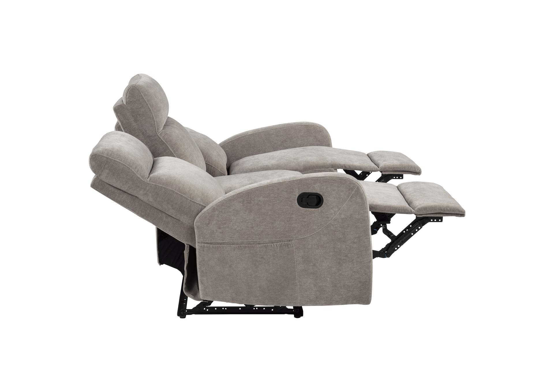 Hamilton 2-piece Chenille Manual Reclining Sofa Set Sand image 9
