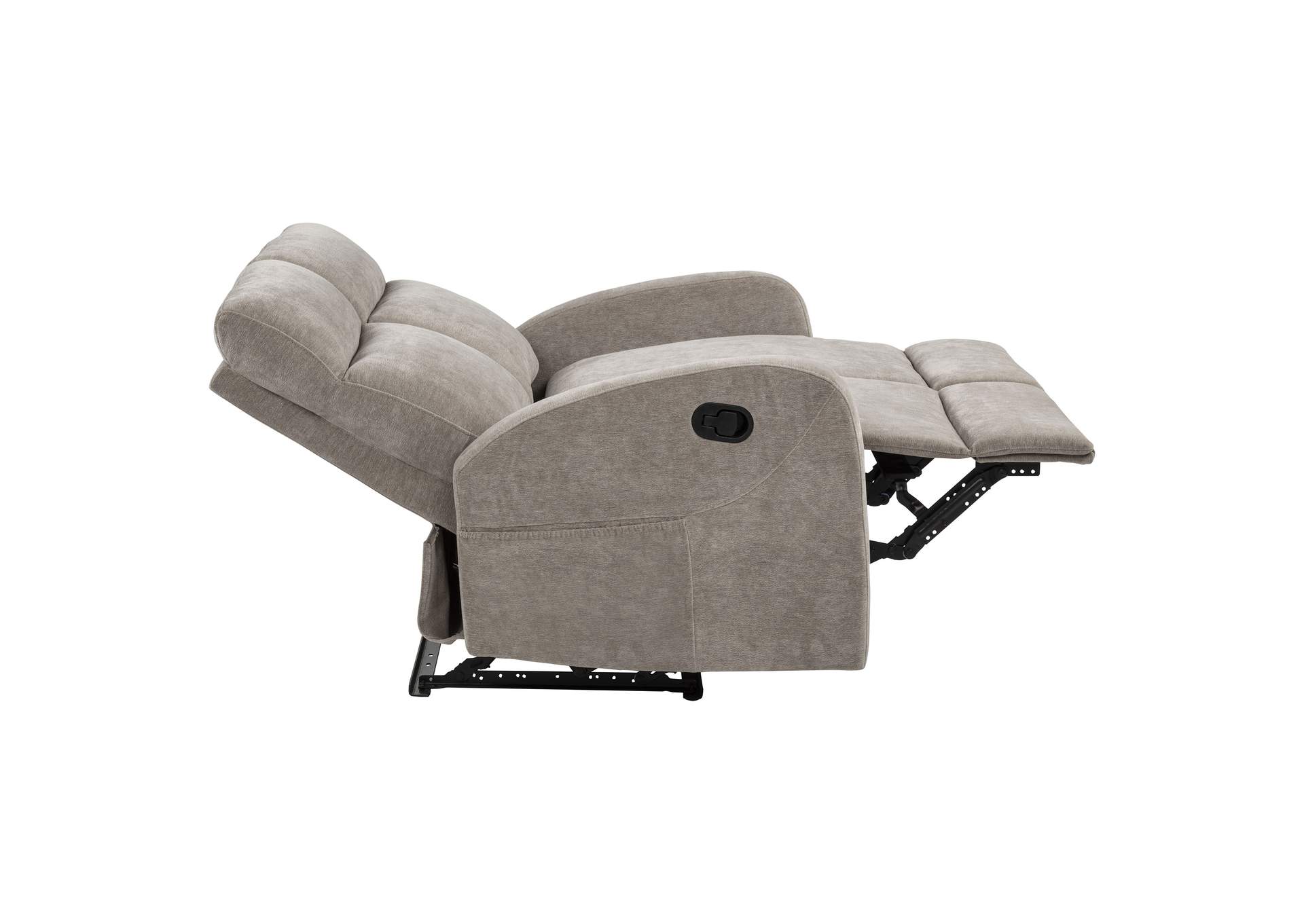Hamilton 3-piece Chenille Manual Reclining Sofa Set Sand image 3