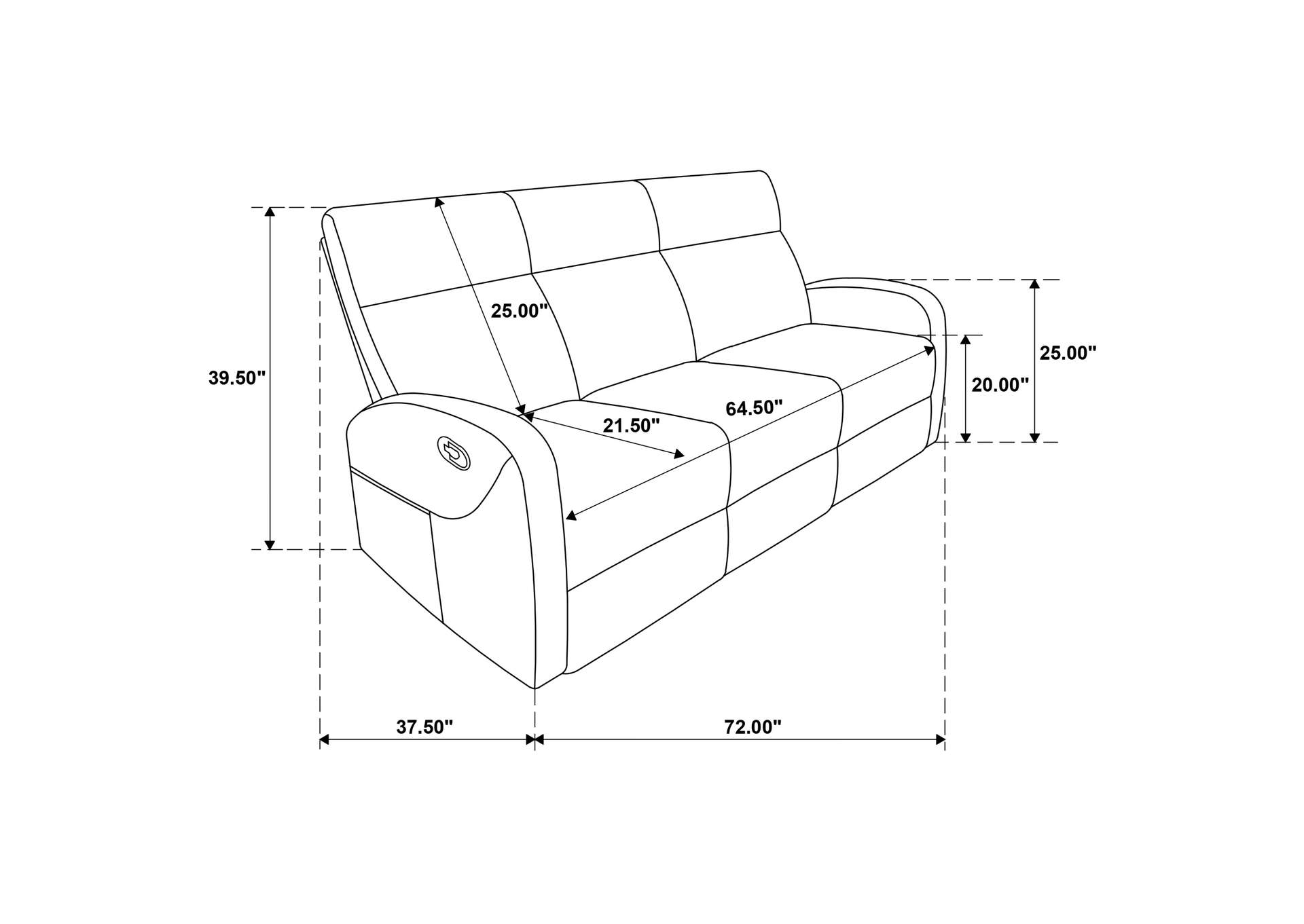 Hamilton 3-piece Chenille Manual Reclining Sofa Set Sand image 6