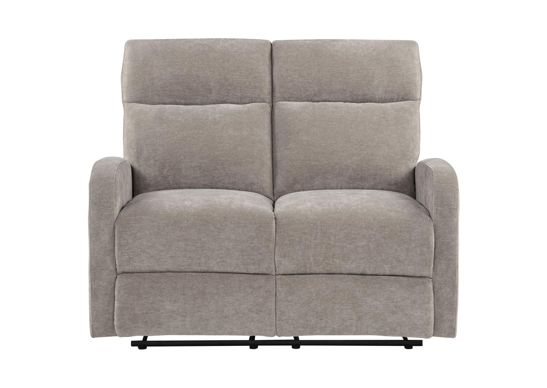 Hamilton Chenille Upholstered Manual Reclining Loveseat Sand image 6