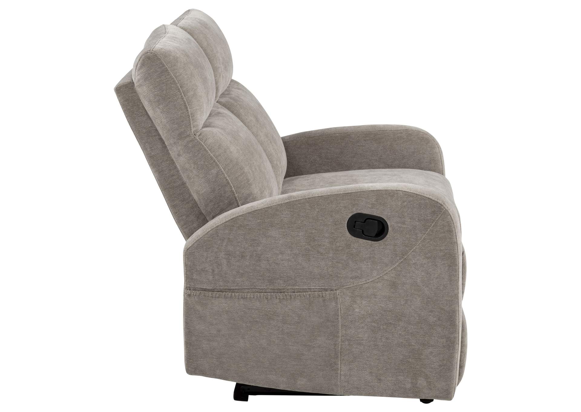 Hamilton Chenille Upholstered Manual Reclining Loveseat Sand image 8