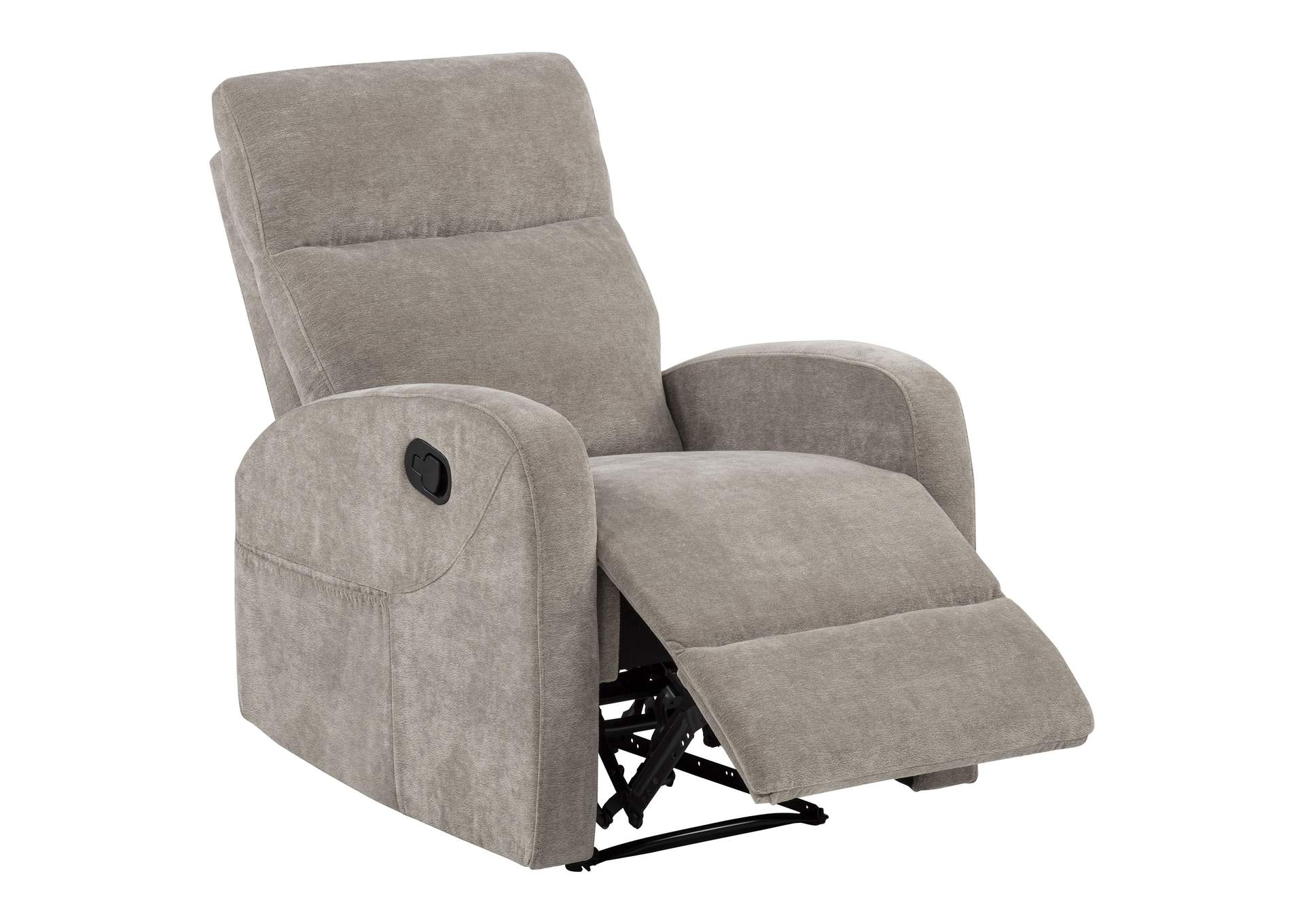 Hamilton Chenille Upholstered Manual Glider Recliner Sand image 1