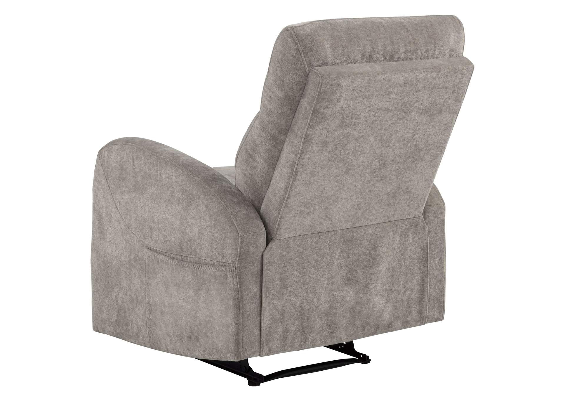 Hamilton Chenille Upholstered Manual Glider Recliner Sand image 7