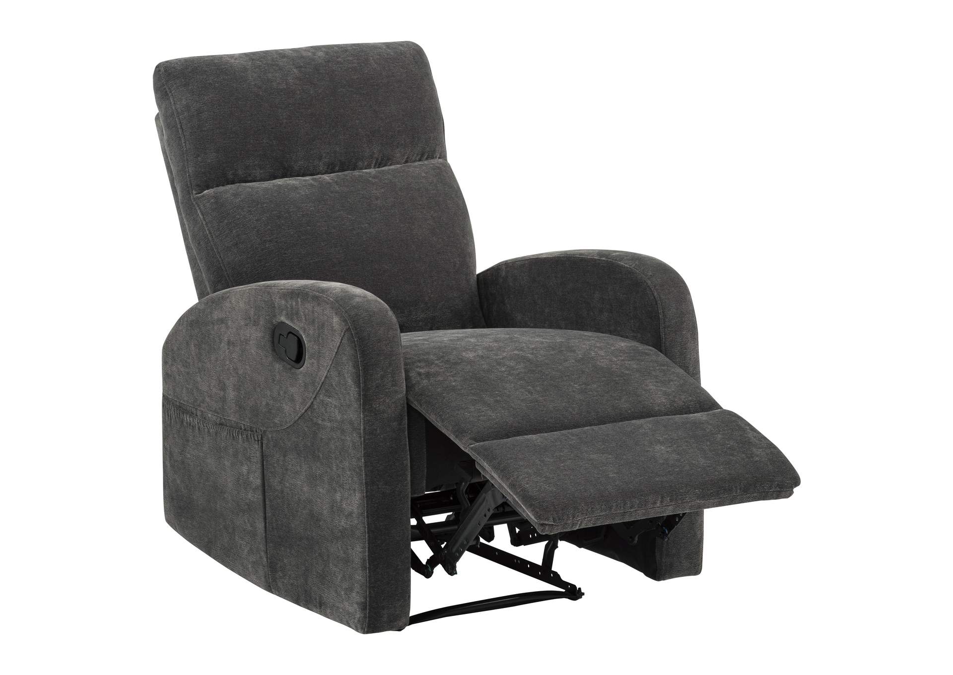 Hamilton 3-piece Chenille Manual Reclining Sofa Set Charcoal Grey image 11