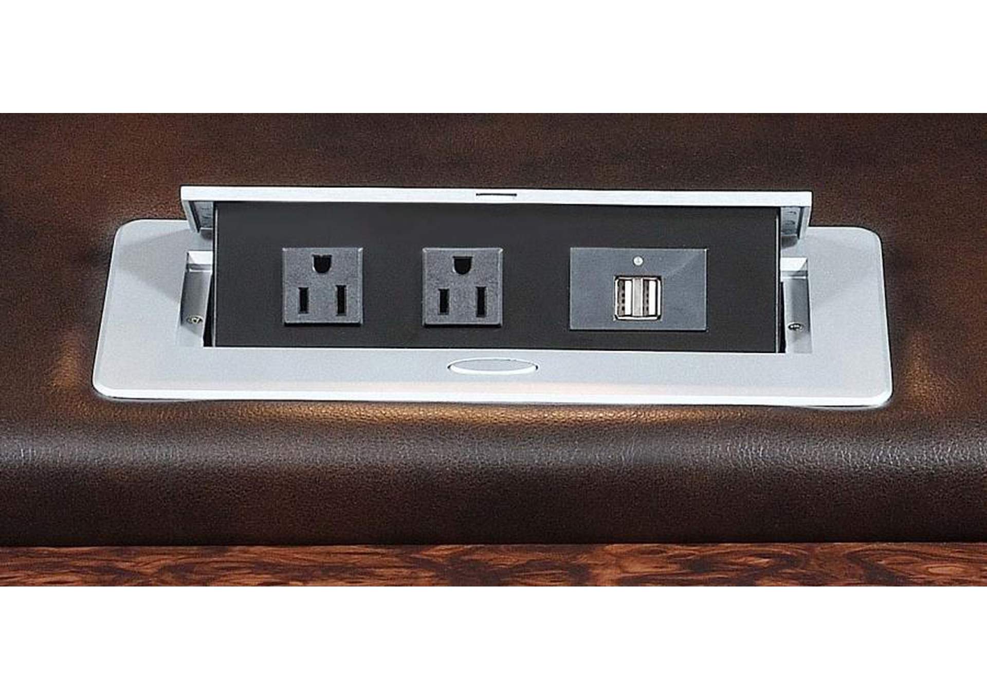 Korbach 2-piece Power^2 Living Room Set Espresso image 10