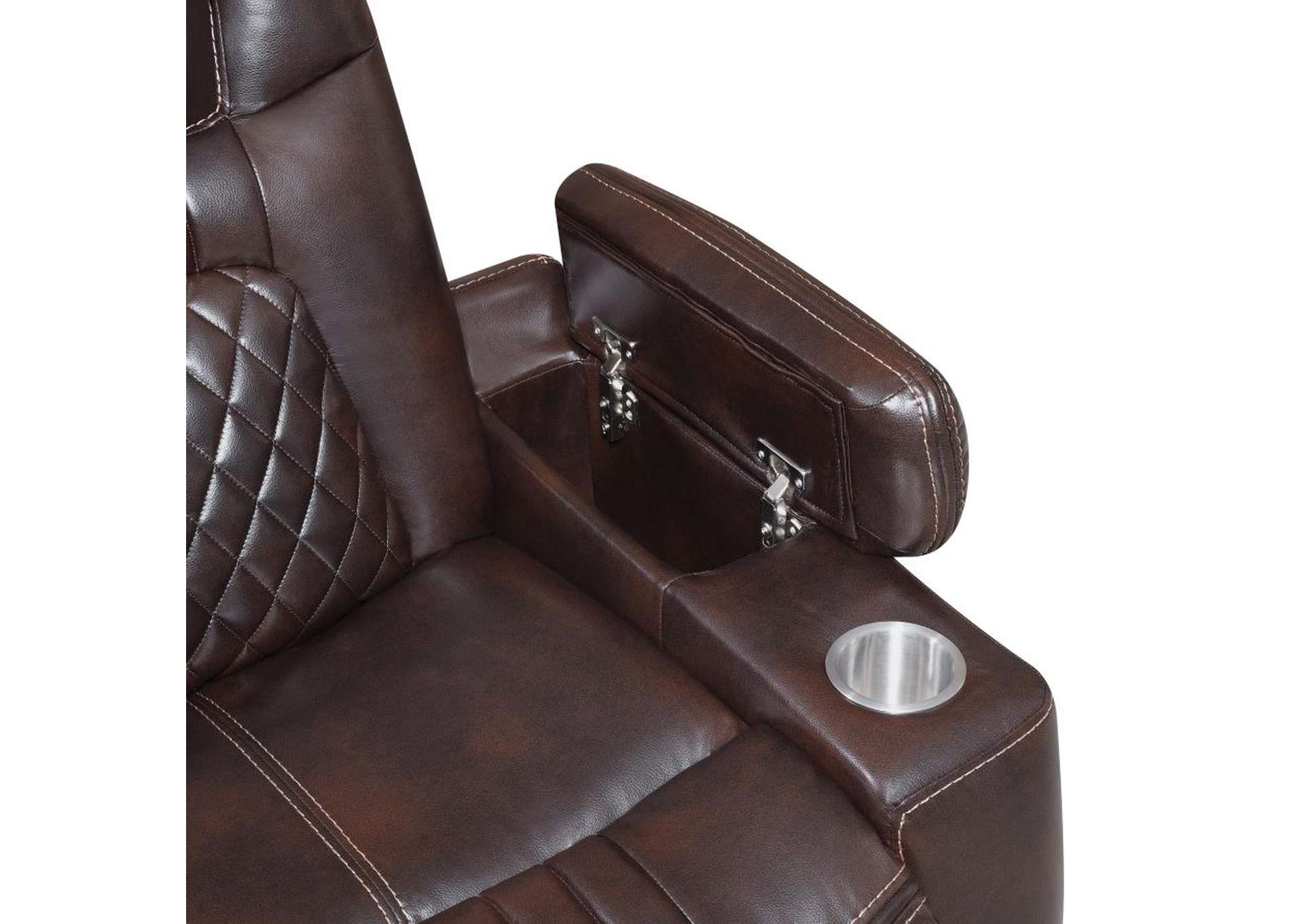 Korbach 2-piece Power^2 Living Room Set Espresso image 14