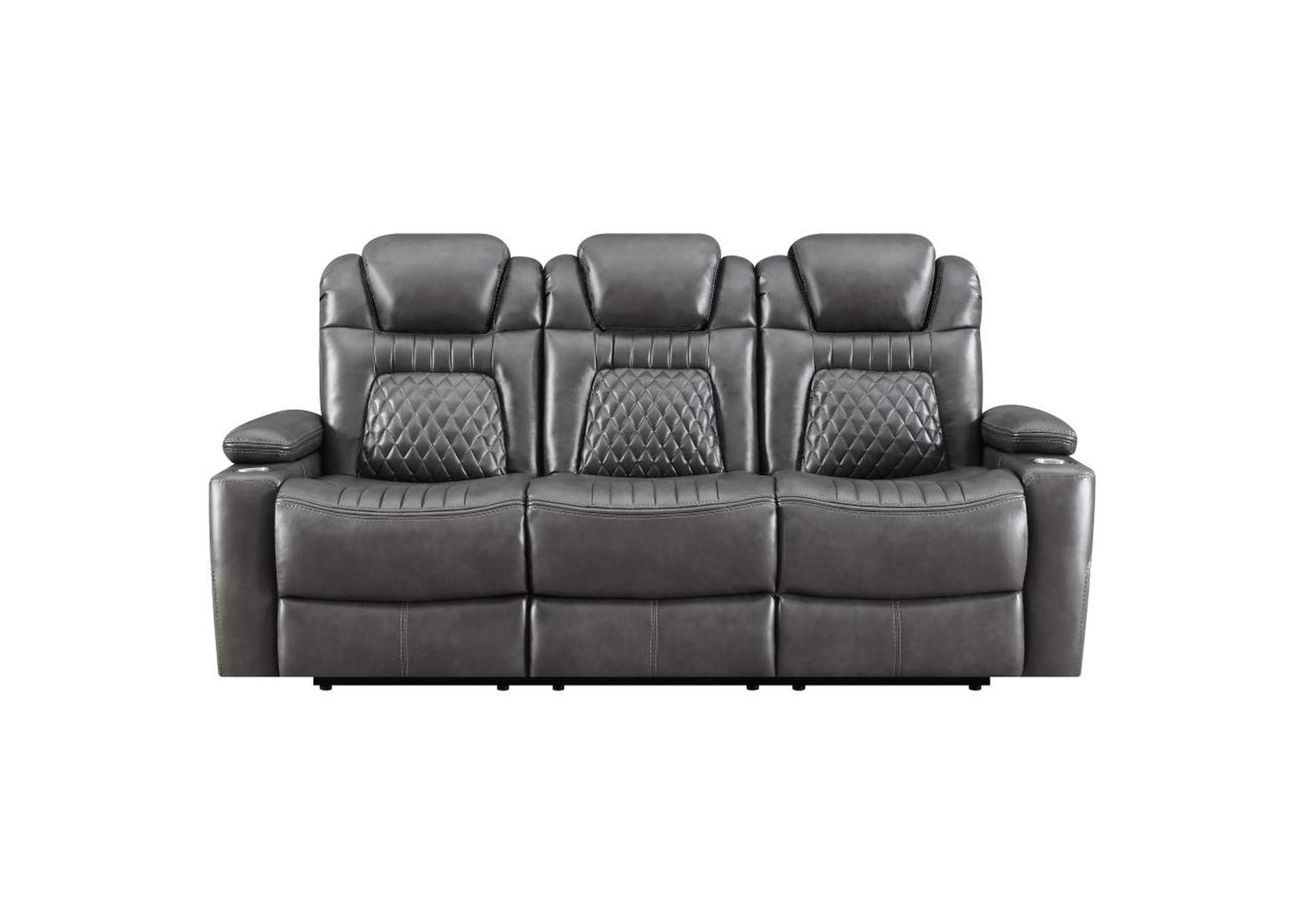 Korbach 3-piece Power^2 Living Room Set Charcoal image 5