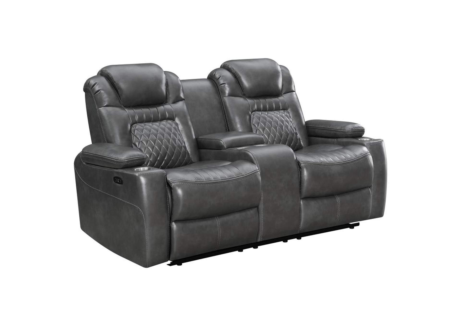 Korbach 3-piece Power^2 Living Room Set Charcoal image 7