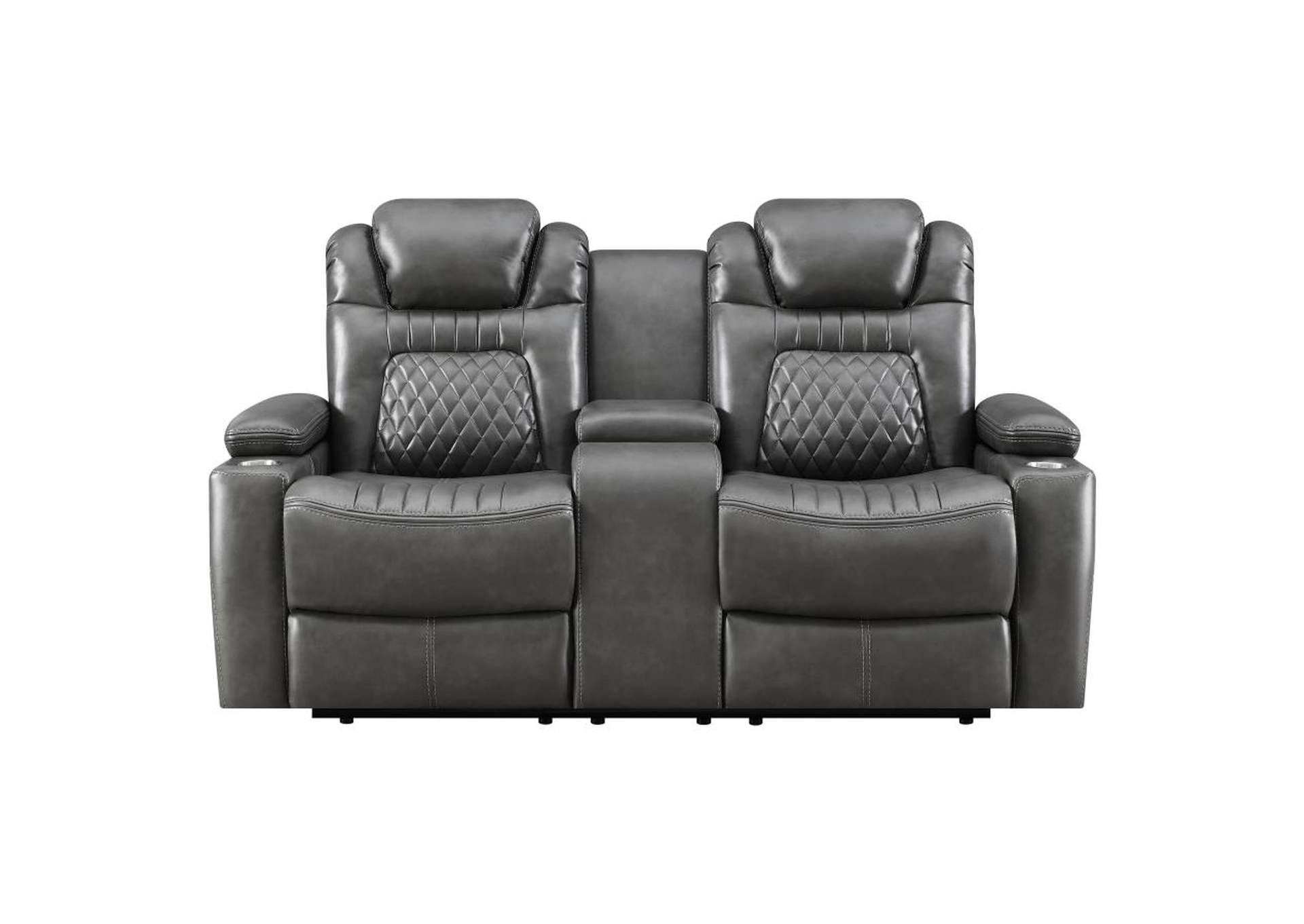 Korbach 3-piece Power^2 Living Room Set Charcoal image 8