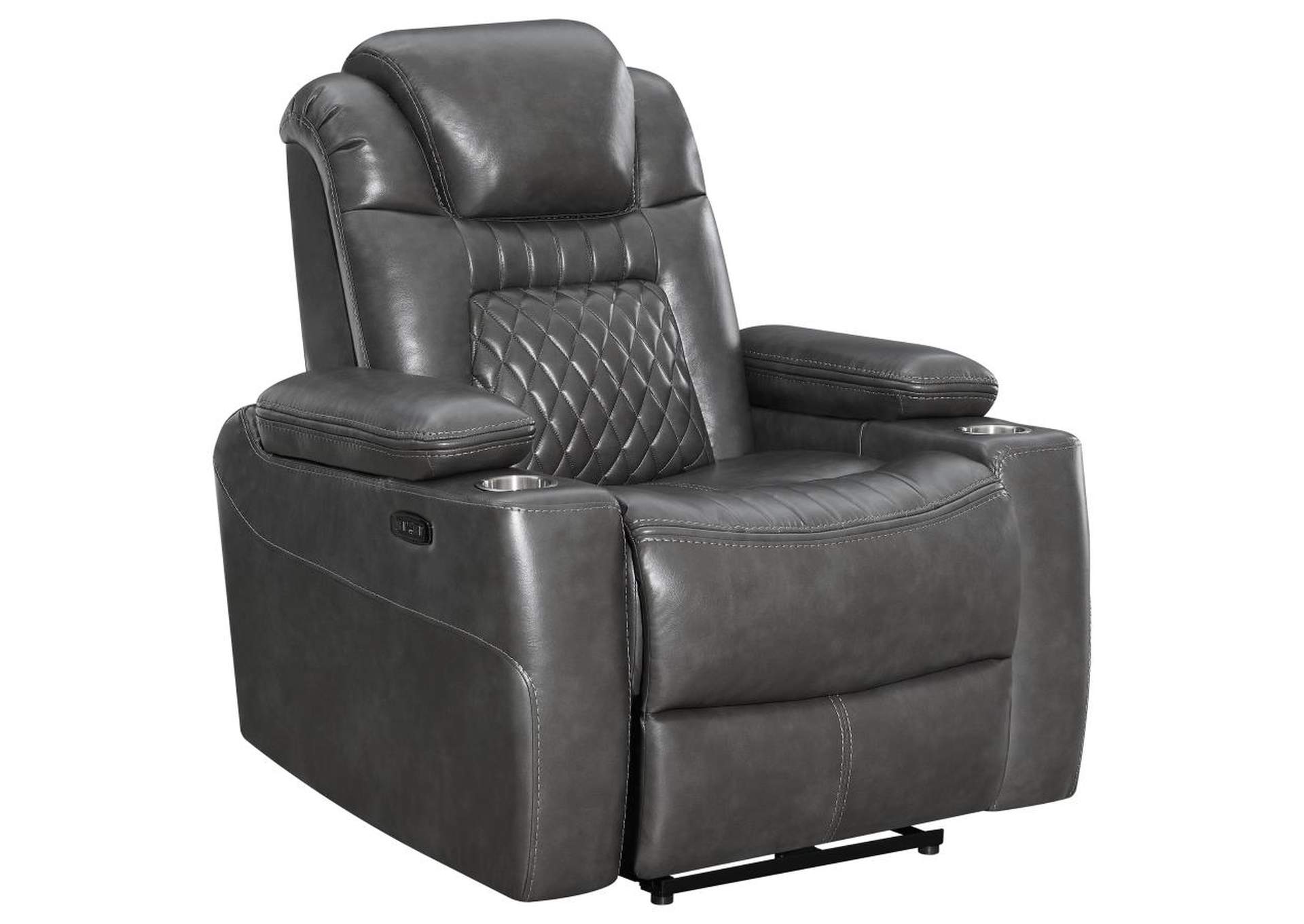 Korbach 3-piece Power^2 Living Room Set Charcoal image 10