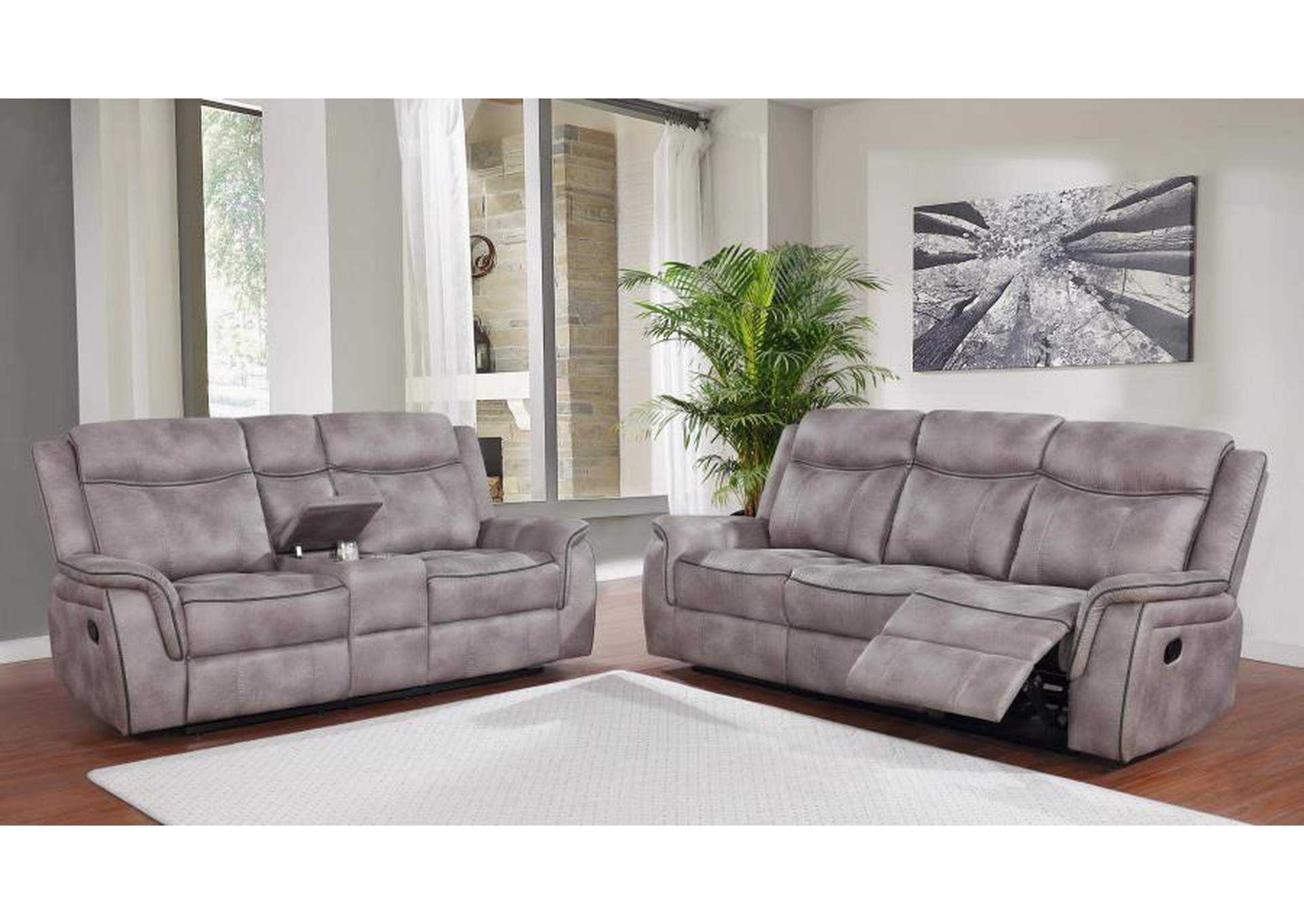 Lawrence Upholstered Tufted Living Room Set image 1