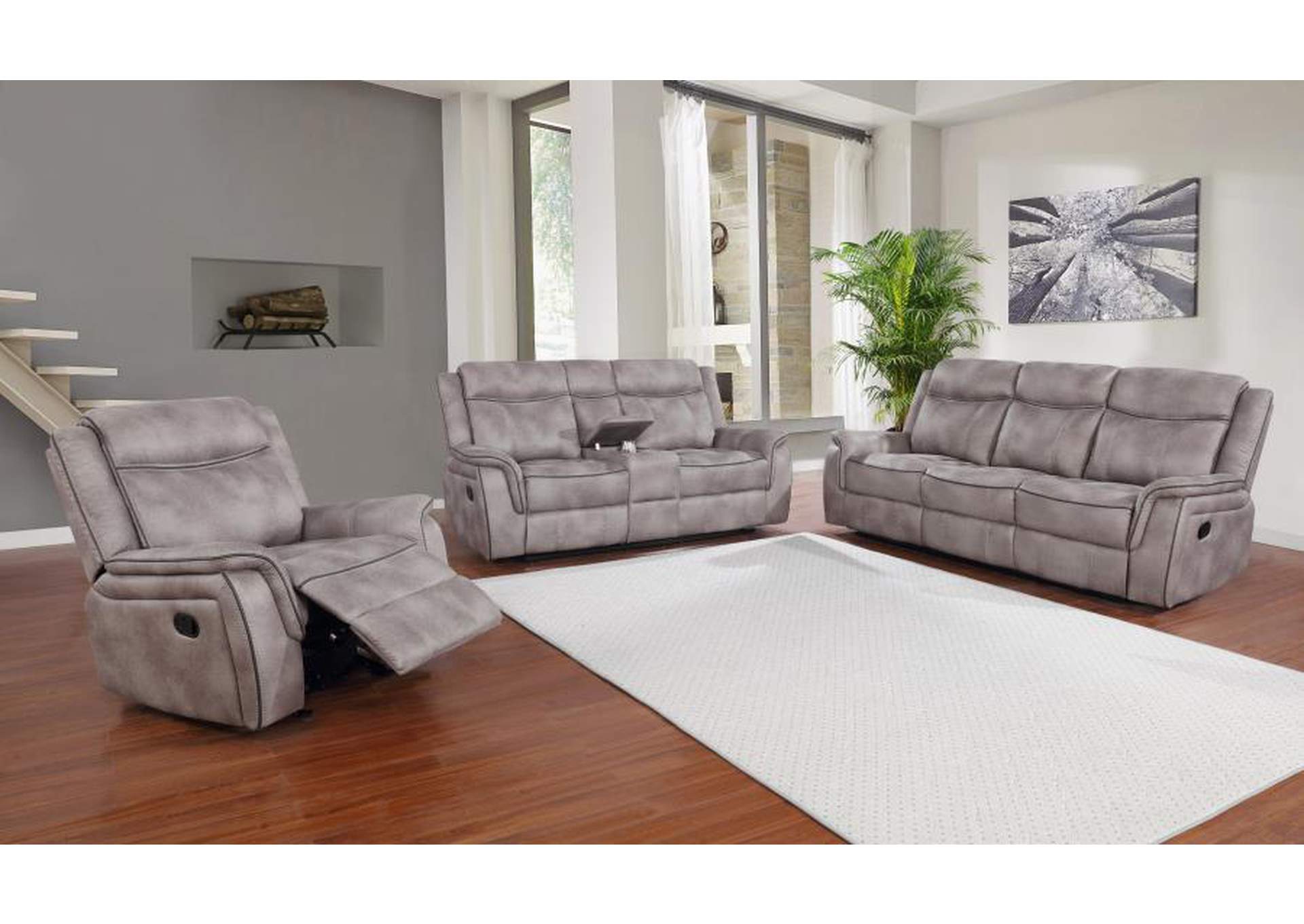 Lawrence Upholstered Tufted Living Room Set image 1