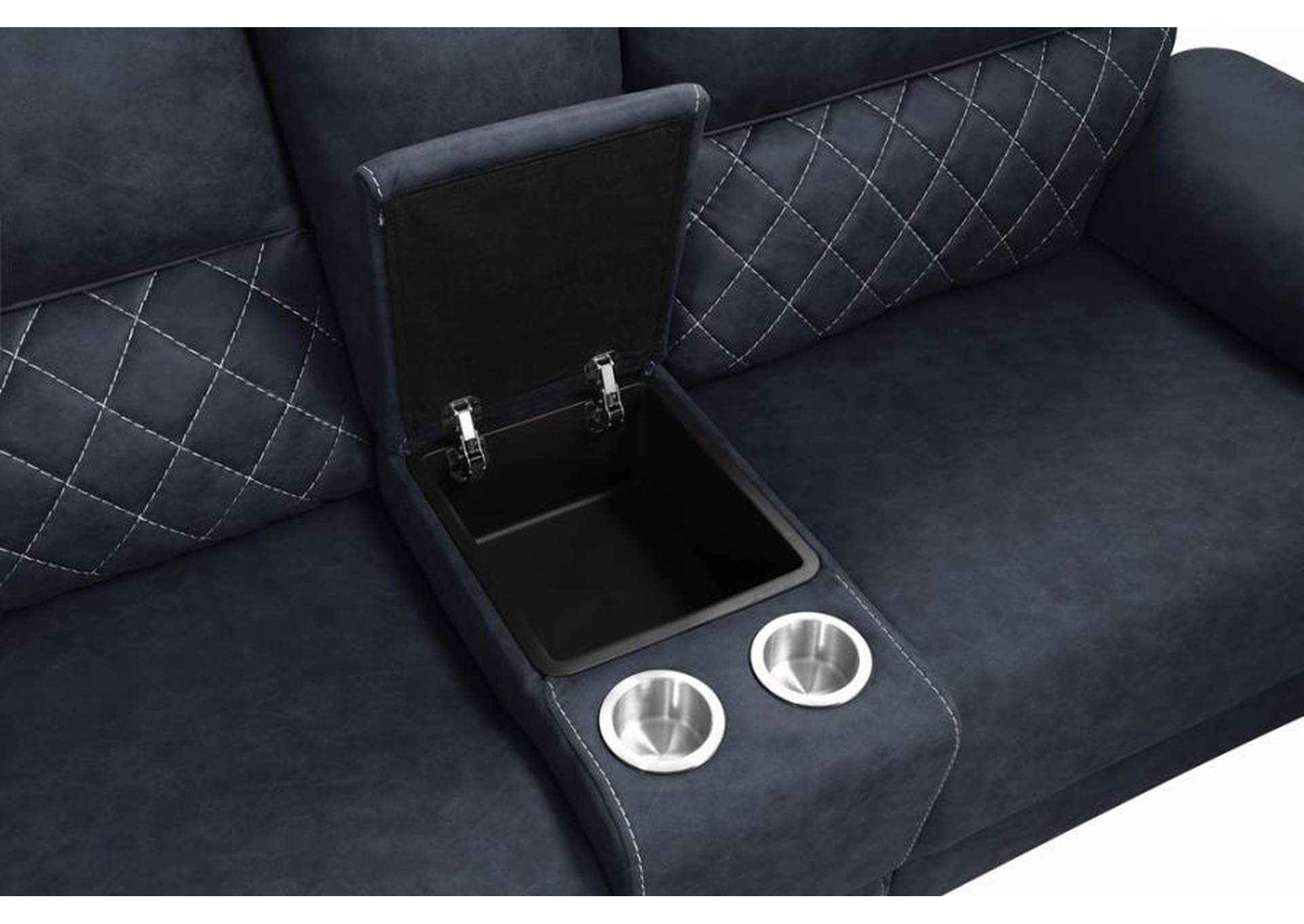 Variel 6-piece Modular Motion Sectional Blue image 7