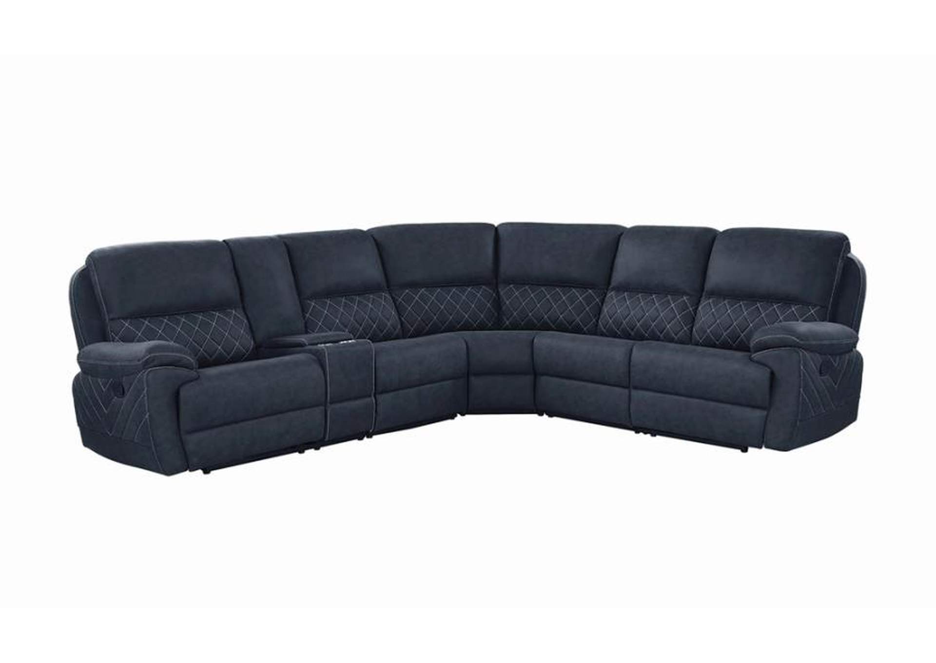 Variel 6-piece Modular Motion Sectional Blue image 1