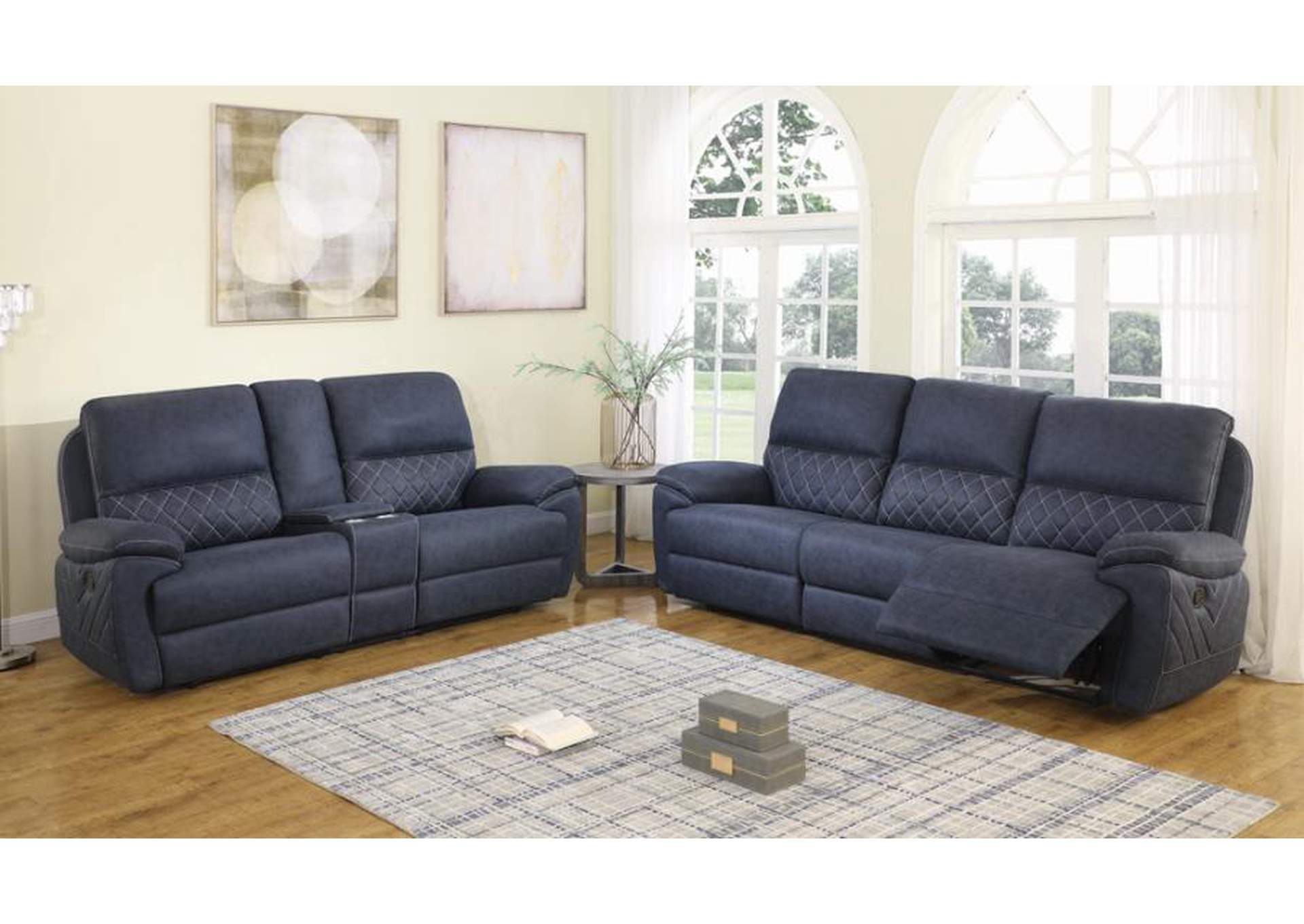 Variel 6-piece Modular Motion Sectional Blue image 12