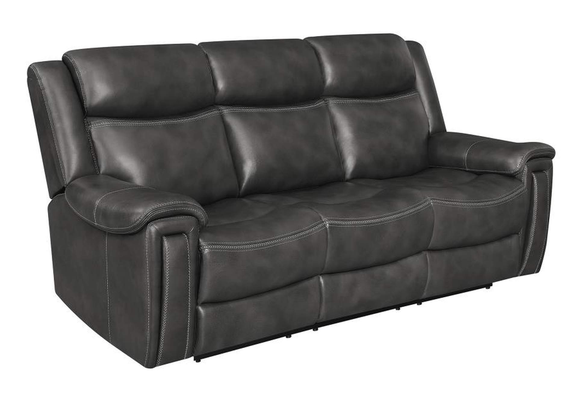 Shallowford 3-piece Upholstered Power^2 Sectional Hand Rubbed Charcoal image 4