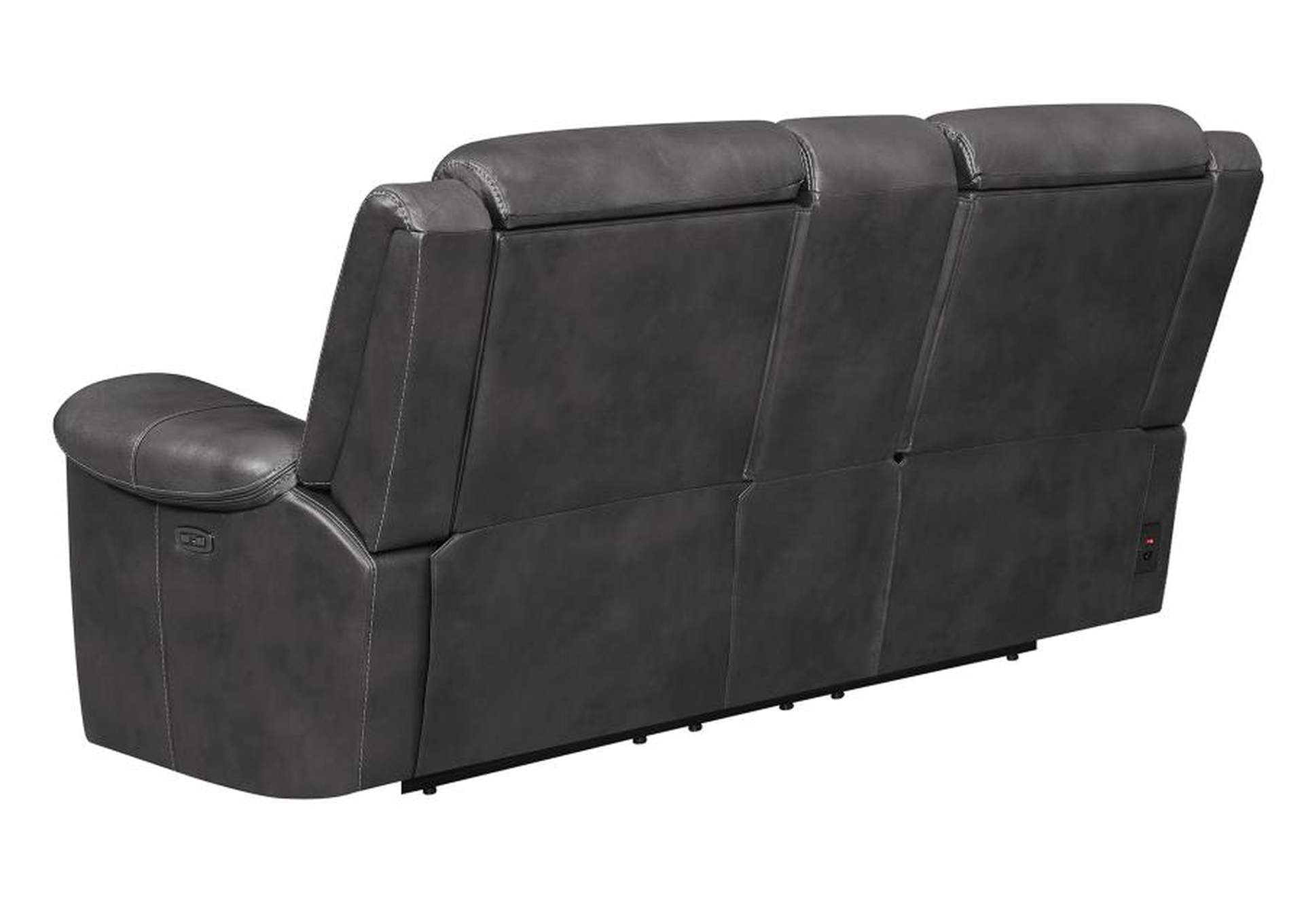 Shallowford 3-piece Upholstered Power^2 Sectional Hand Rubbed Charcoal image 13