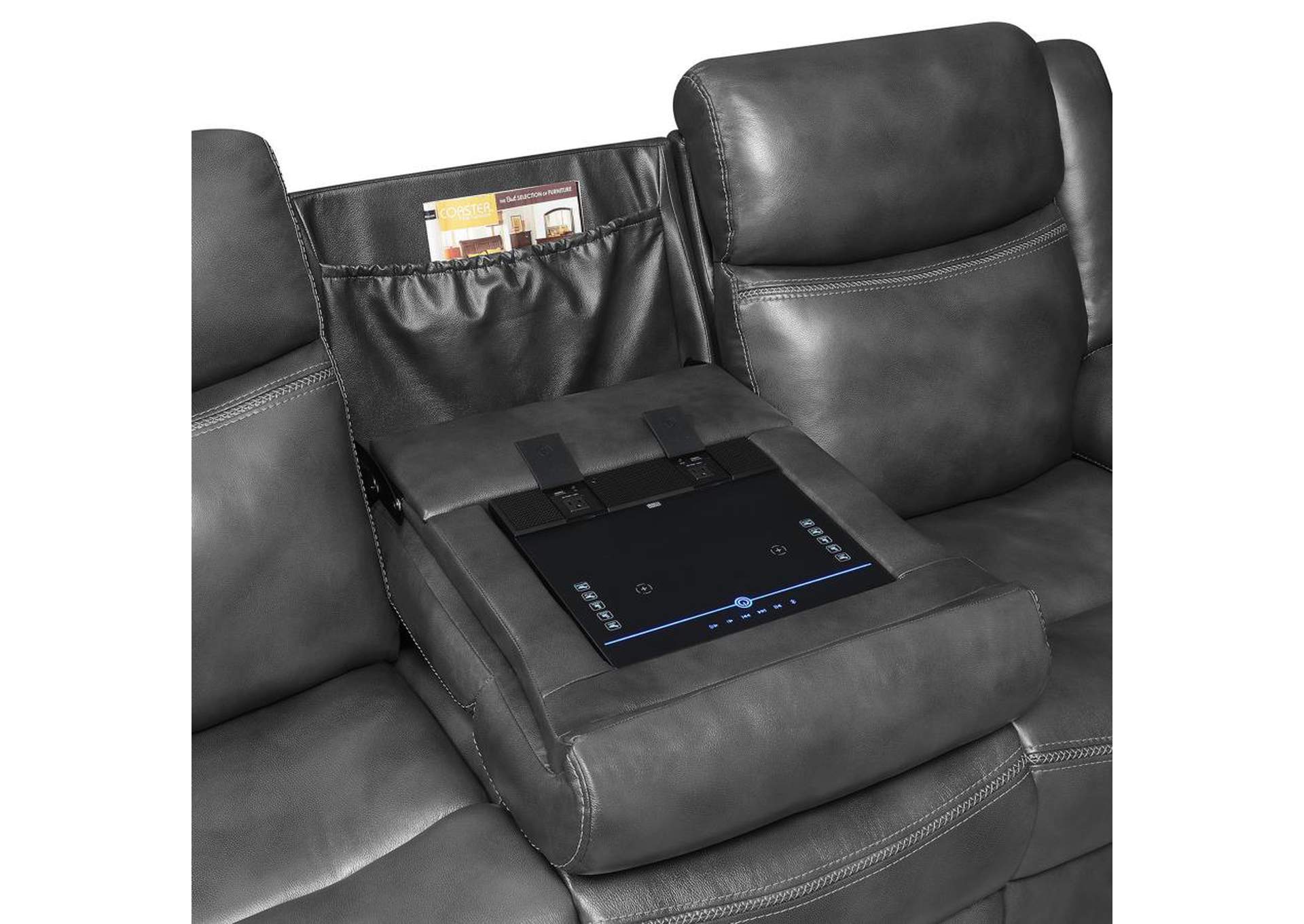 Shallowford 2-piece Power^2 Living Room Set Hand Rubbed Charcoal image 9