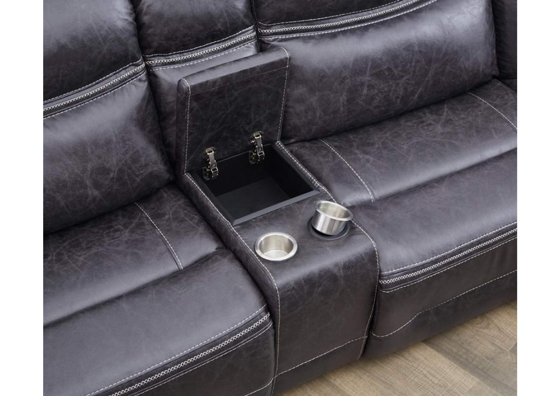 Bluefield 6-piece Modular Motion Sectional Charcoal image 4