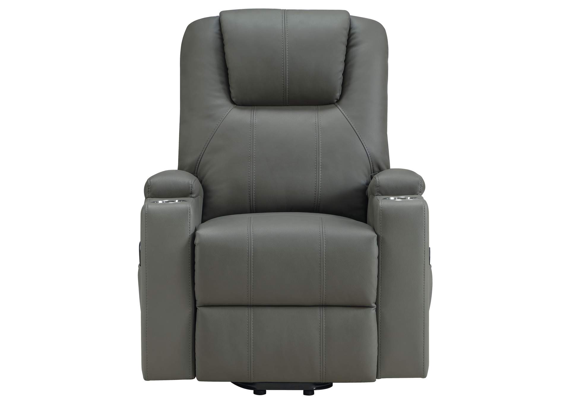 Armstrong Upholstered Power Lift Massage Recliner Grey image 8