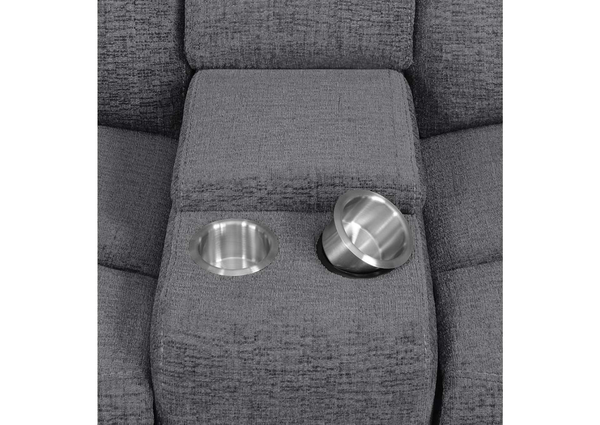 Bahrain 6-piece Upholstered Motion Sectional Charcoal image 6