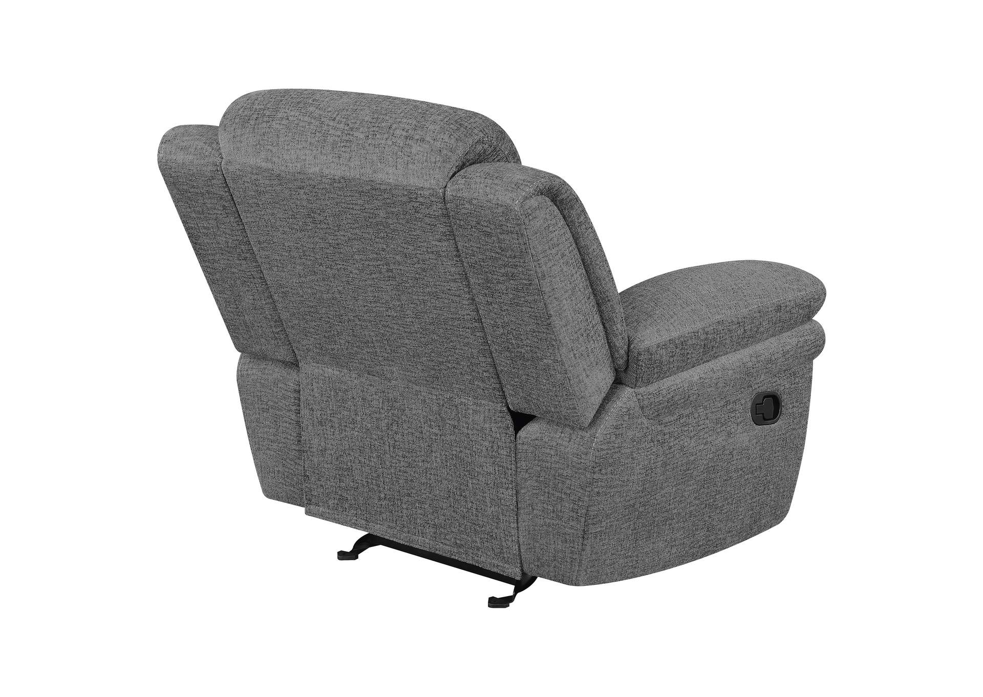 Bahrain Upholstered Glider Recliner Charcoal image 3