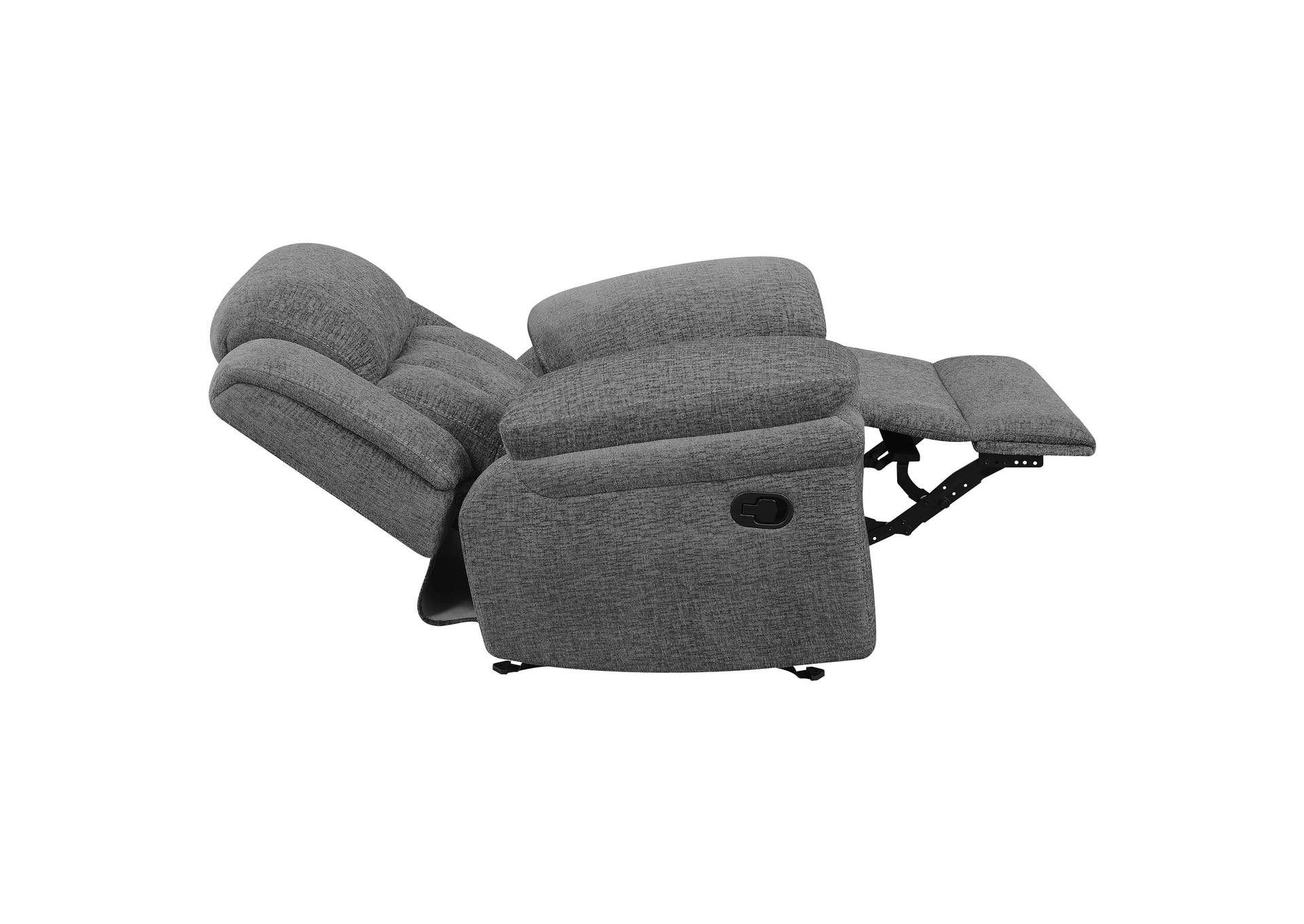 Bahrain Upholstered Glider Recliner Charcoal image 11