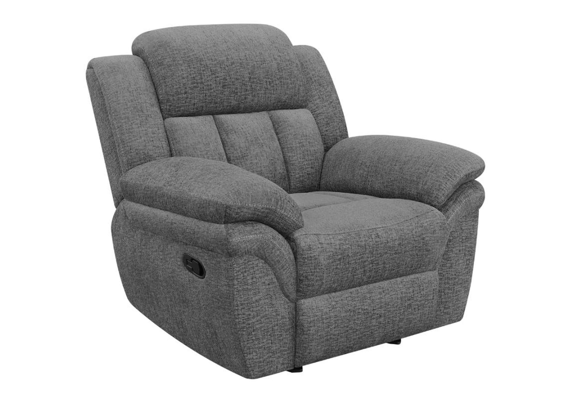 Bahrain Upholstered Power Glider Recliner Charcoal