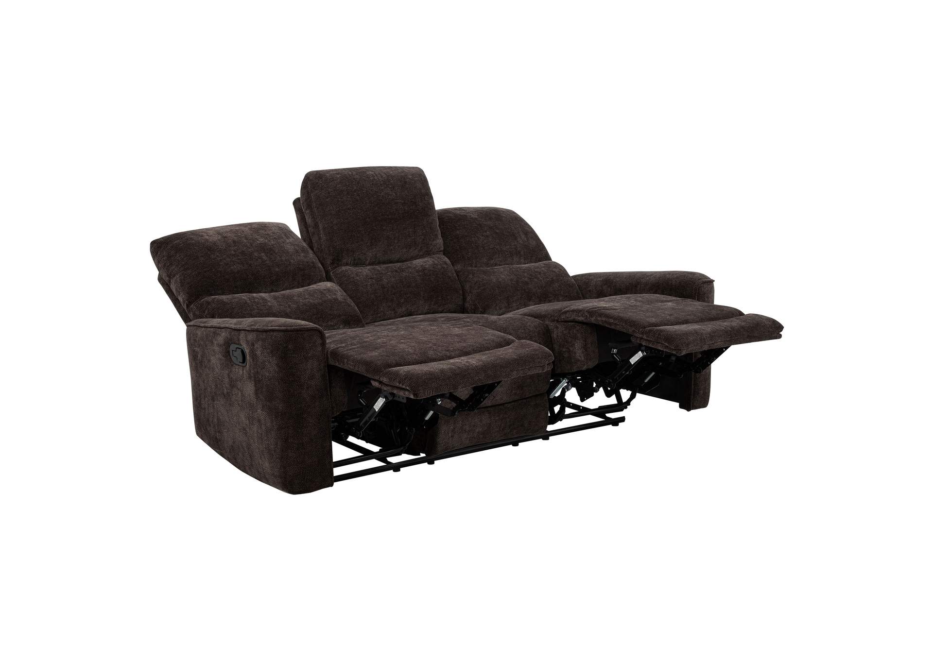 Navarro 2-piece Upholstered Reclining Sofa Set Dark Brown image 6