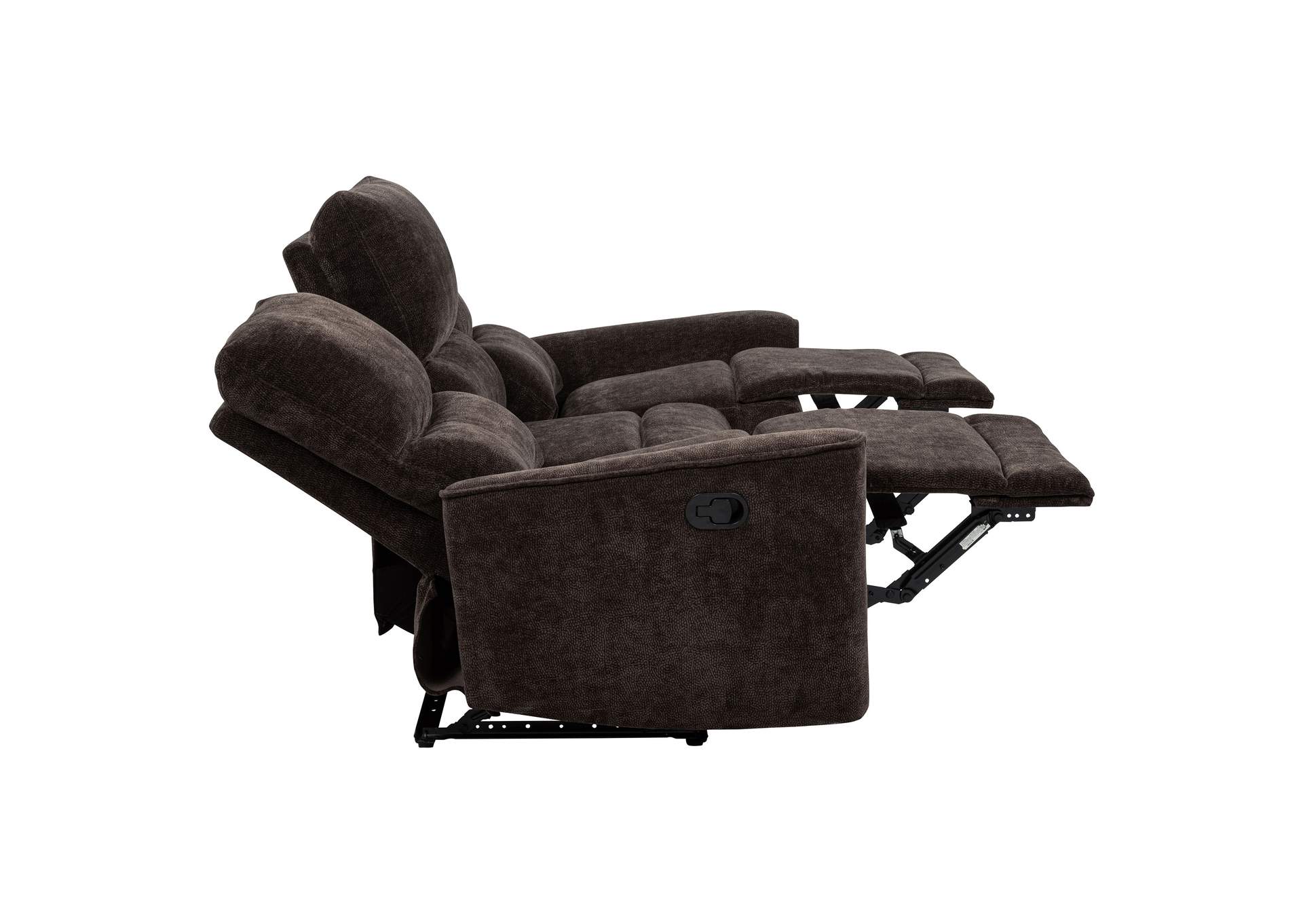 Navarro 2-piece Upholstered Reclining Sofa Set Dark Brown image 8