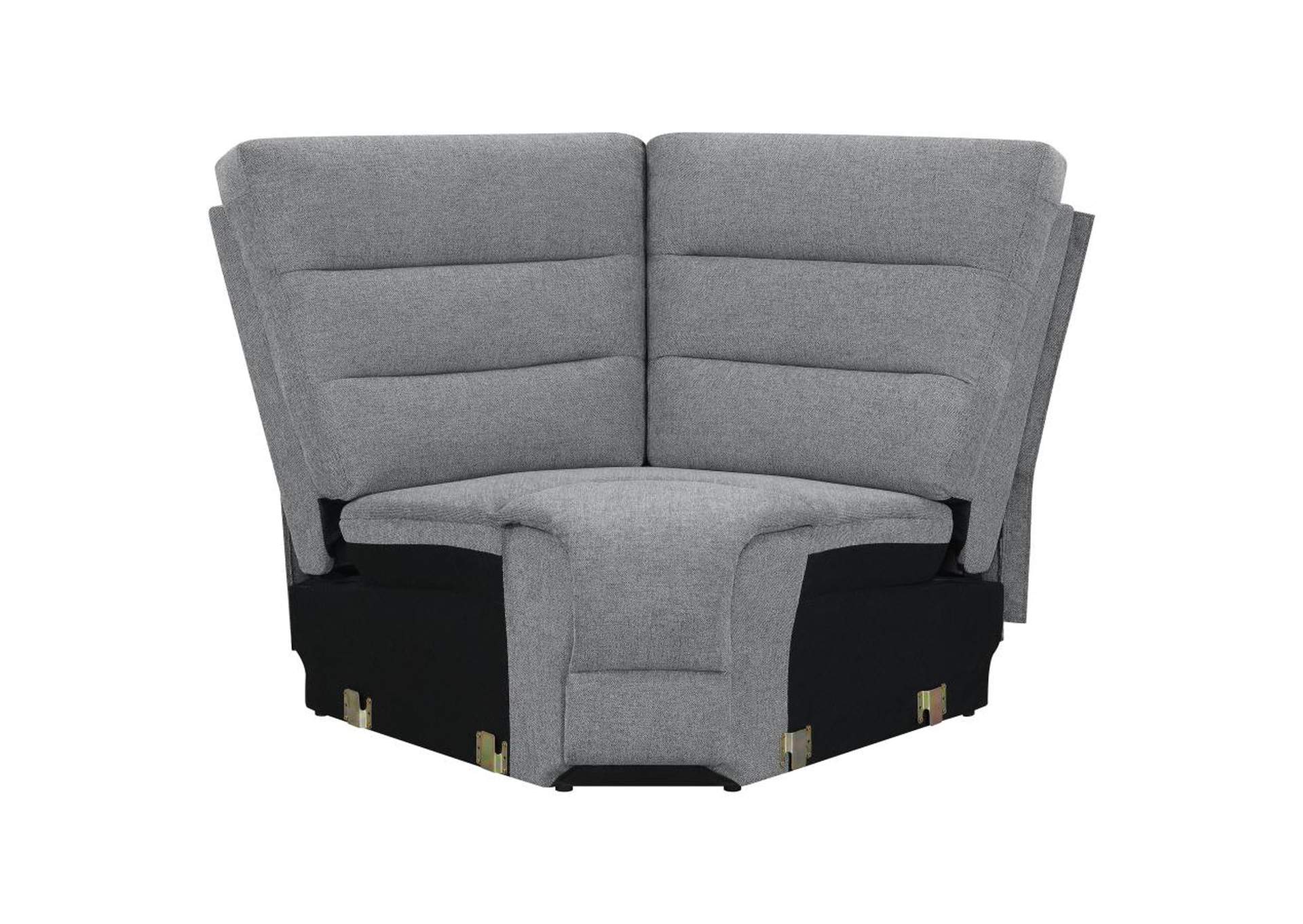 David 3-piece Upholstered Motion Sectional with Pillow Arms Smoke image 9