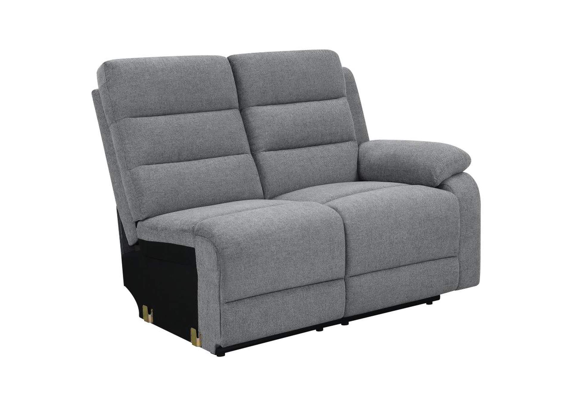 David 3-piece Upholstered Motion Sectional with Pillow Arms Smoke image 10
