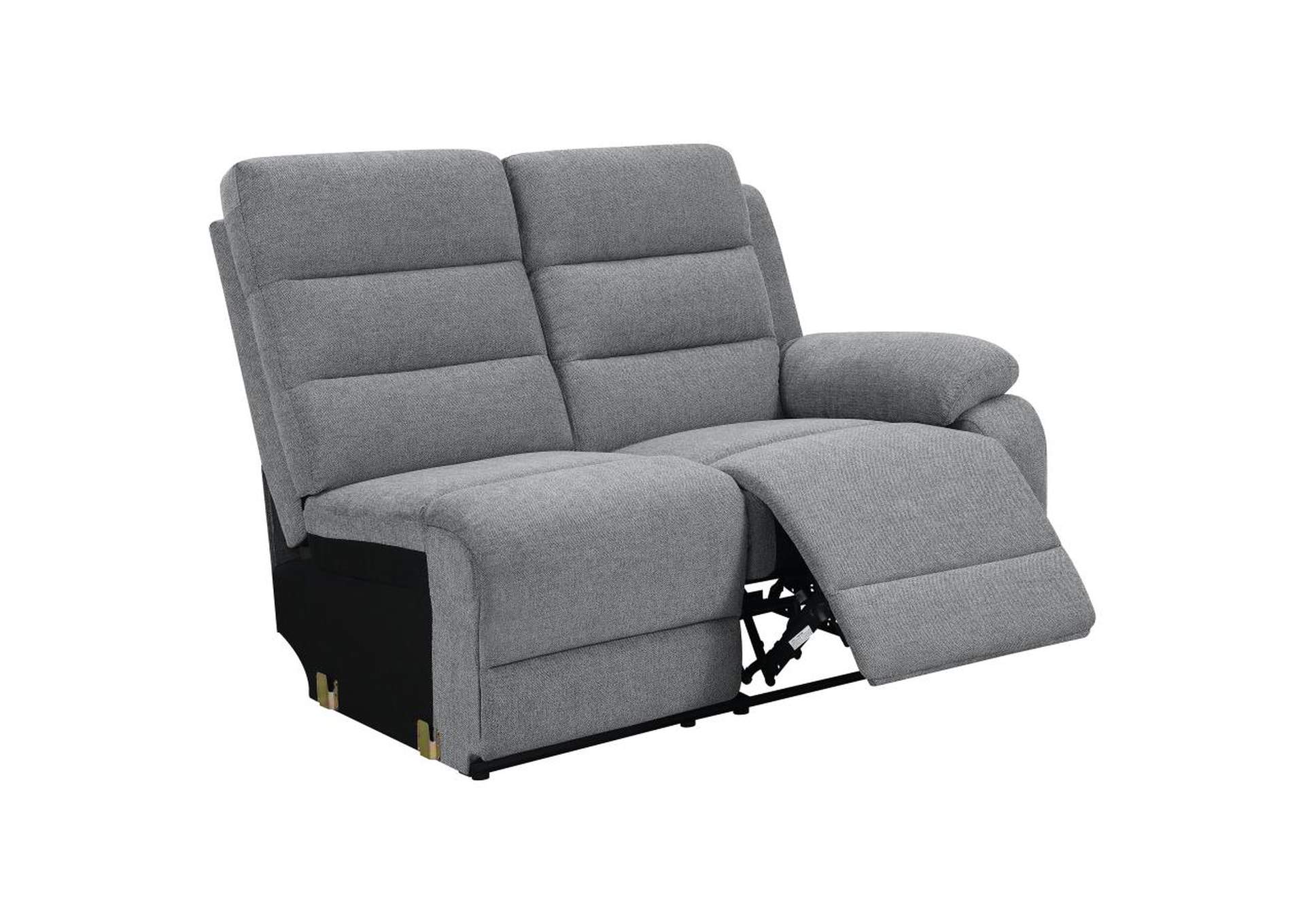David 3-piece Upholstered Motion Sectional with Pillow Arms Smoke image 11