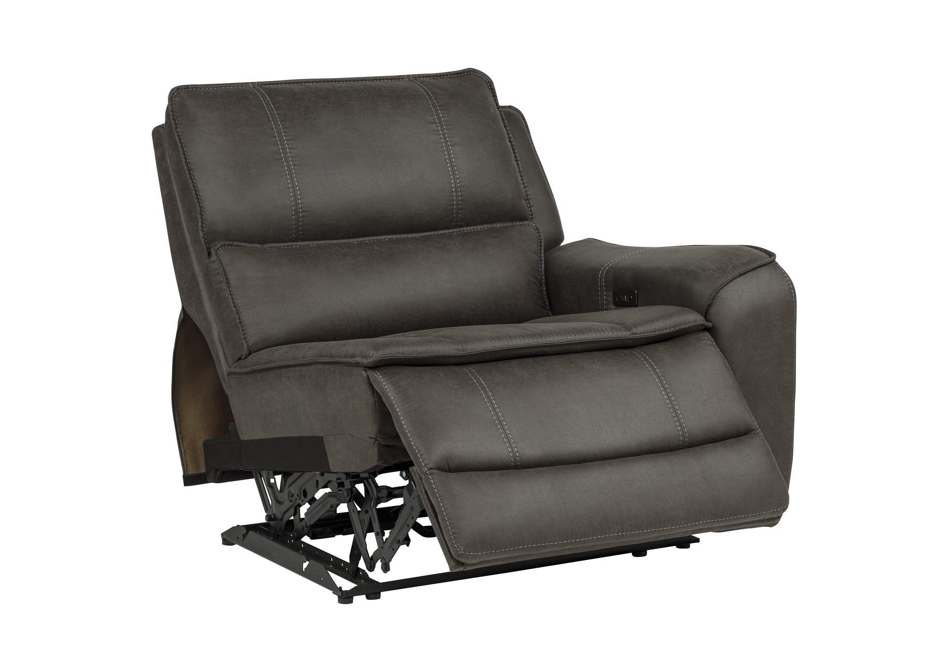 Marcell 5-Piece L-Shaped Modular Power Reclining Sectional Sofa Grey image 10