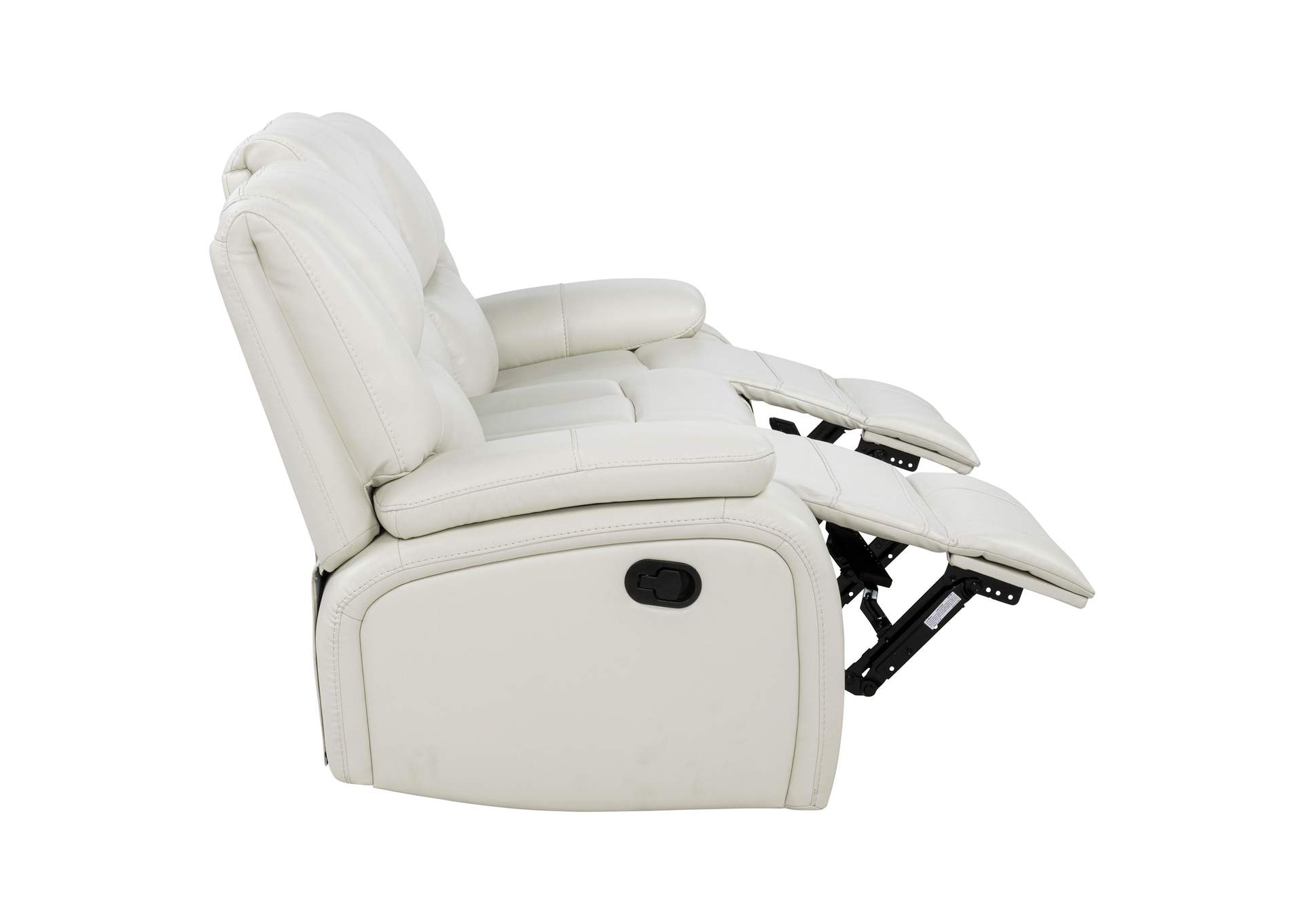 Camila 3-piece Upholstered Reclining Sofa Set White image 14