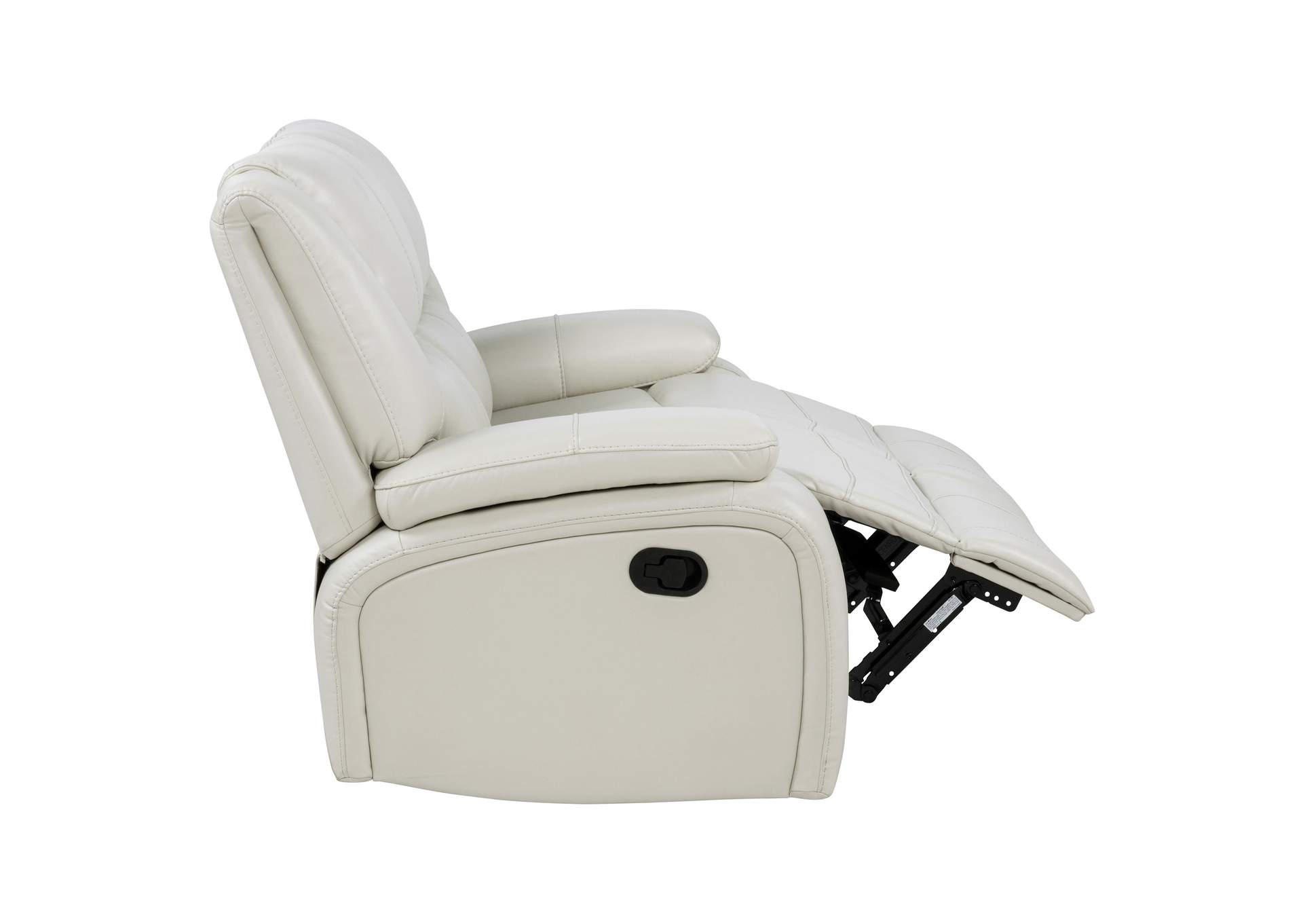 Camila 3-piece Upholstered Reclining Sofa Set White image 3