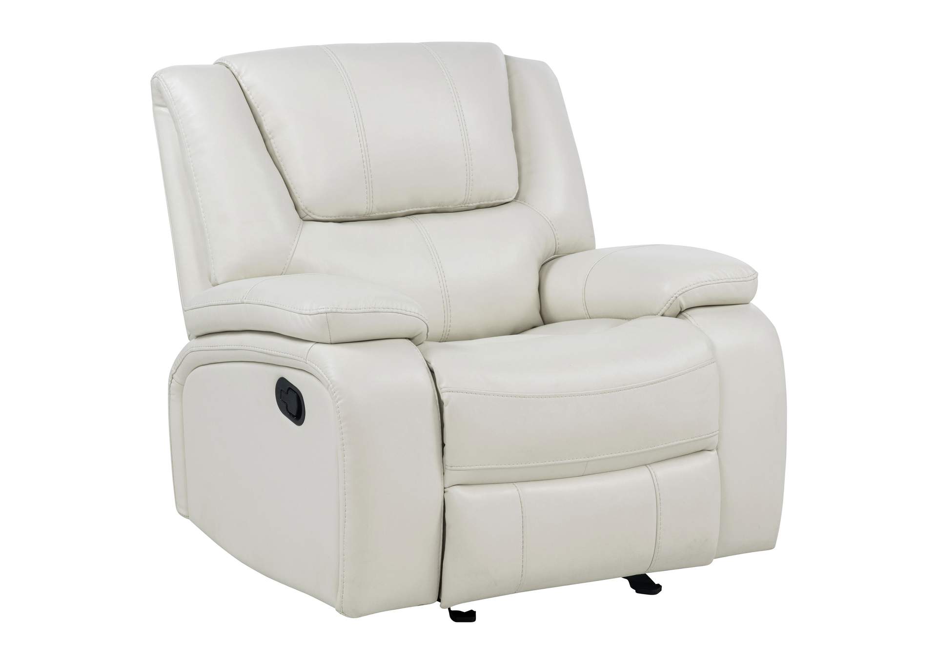 Camila 3-piece Upholstered Reclining Sofa Set White image 11