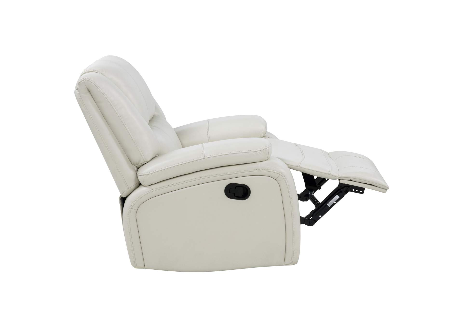 Camila 3-piece Upholstered Reclining Sofa Set White image 9